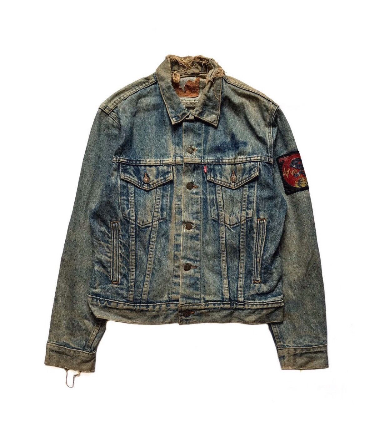 Levi's Vintage Clothing TRUCKER LEVIS BUTTON 715 DISTRESSED DENIM JACKET Size US M / EU 48-50 / 2 - 1 Thumbnail
