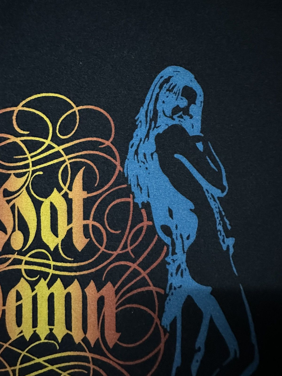 Hysteric Glamour × Japanese Brand × Vintage Vintage Hysteric Glamour Hot Damn Nekad Girl Faded Tee Size US S / EU 44-46 / 1 - 3 Thumbnail
