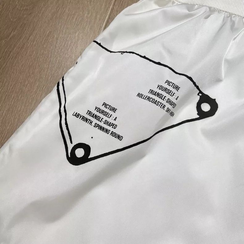 Prada Prada White Nylon Belted Logo Shorts-2506 Size 39" - 5 Thumbnail
