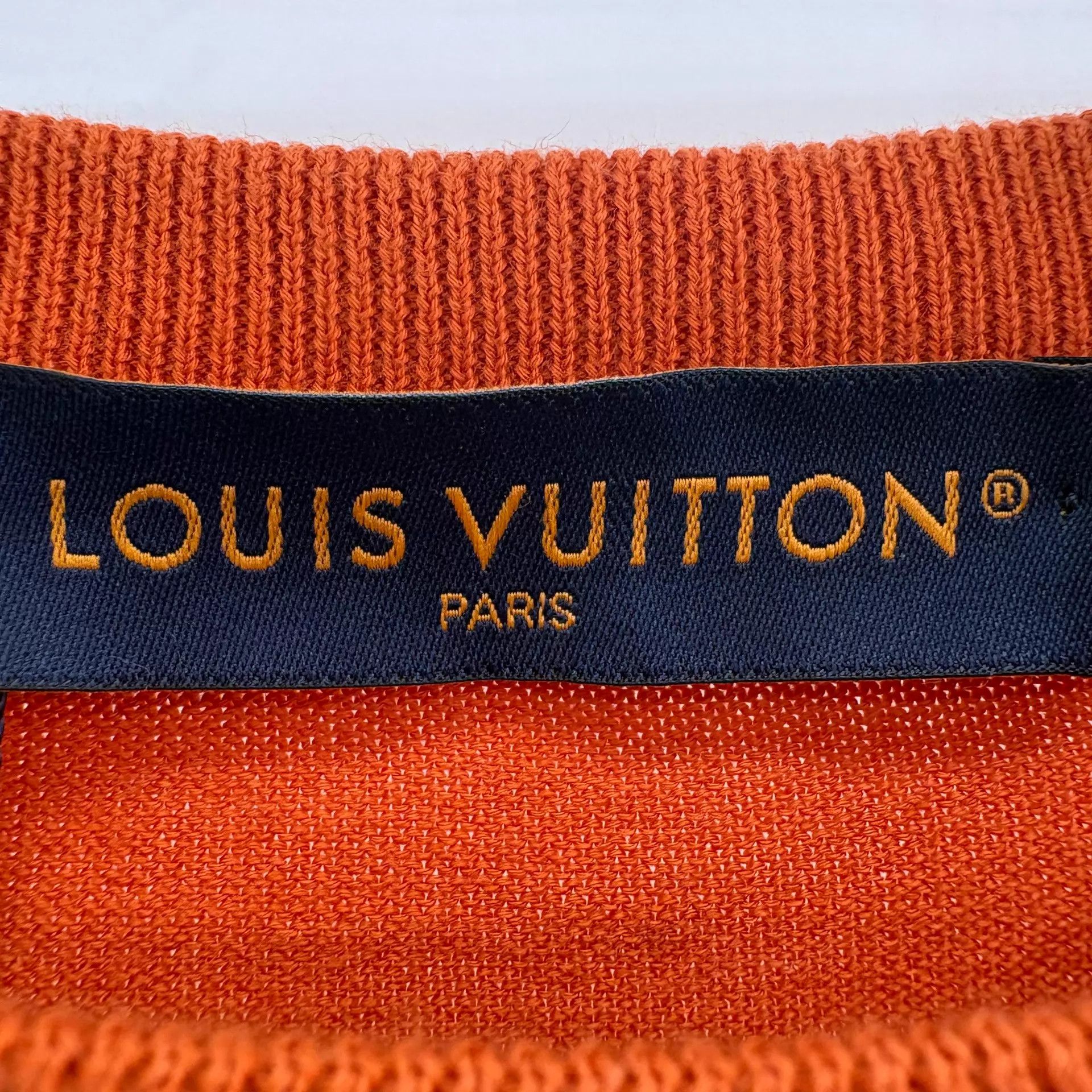 Louis Vuitton Louis Vuitton Orange Coconut Tree Knit Short Sleeve S Size US S / EU 44-46 / 1 - 6 Thumbnail