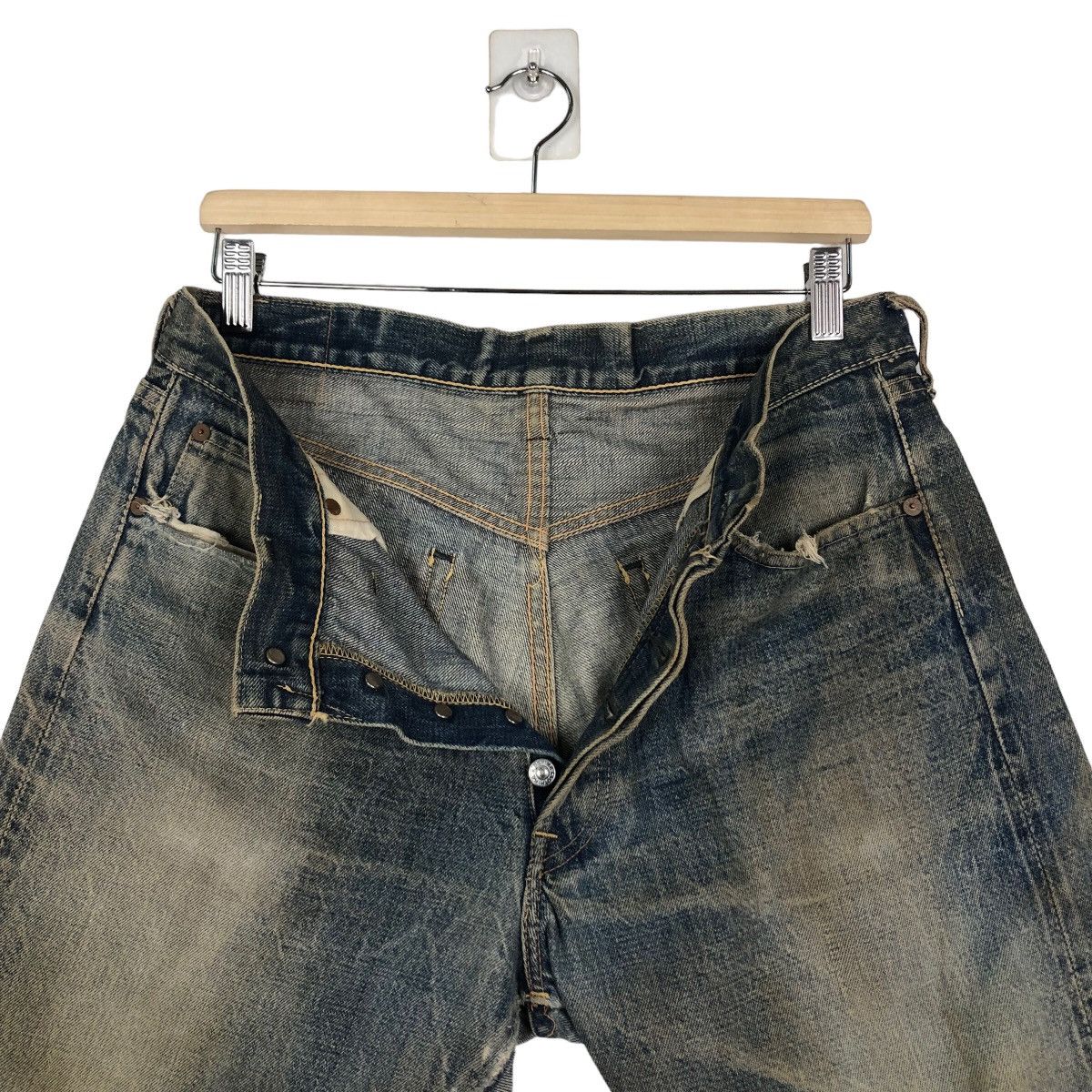 Japanese Brand 🔥Rare Palo Kain Short Denim Jeans Denime Lot 652 Size US 30 / EU 46 - 12 Thumbnail