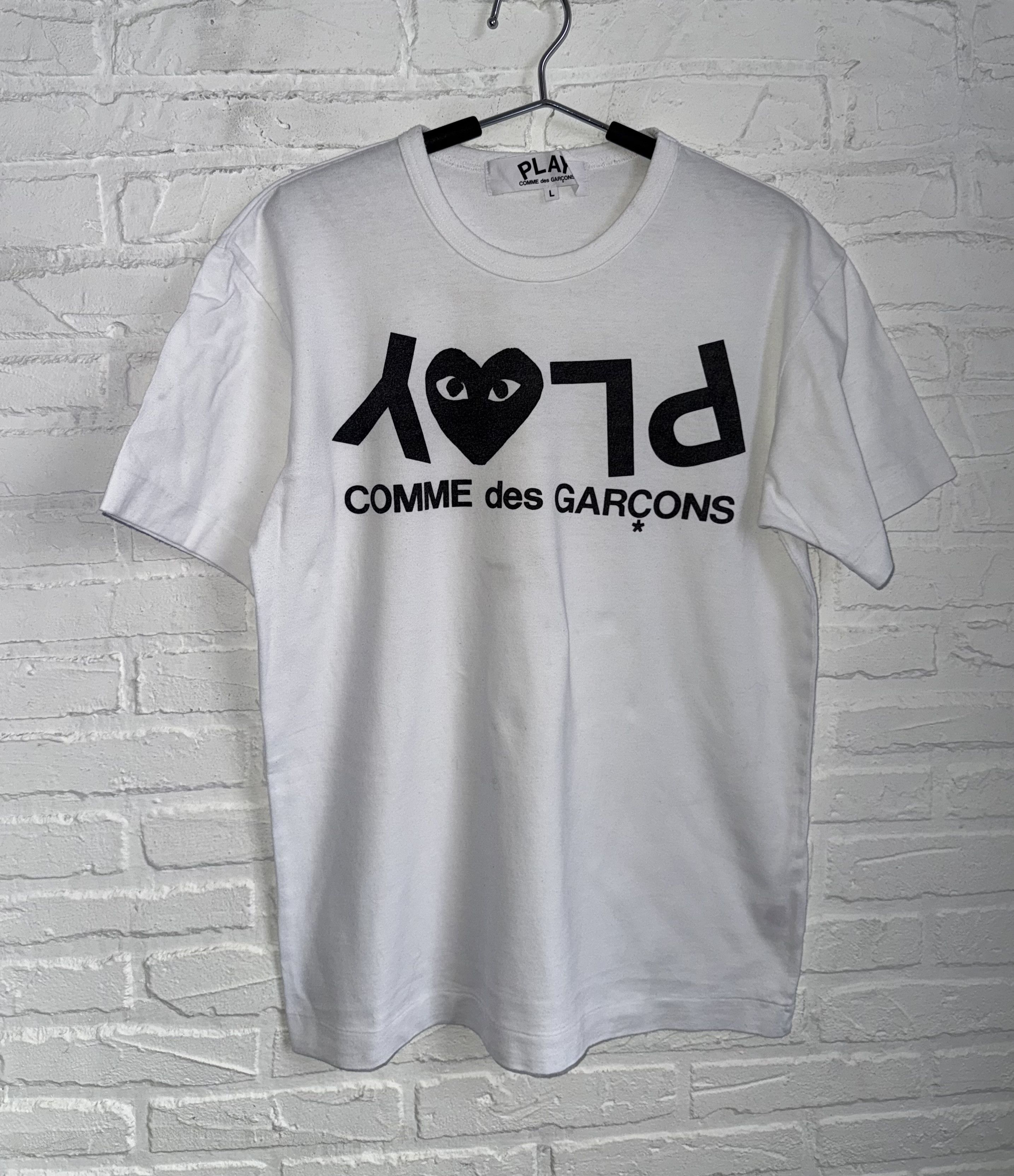 Comme des Garcons PLAY Comme Des Garcons PLAY white t-shirt Size US L / EU 52-54 / 3 - 1 Thumbnail