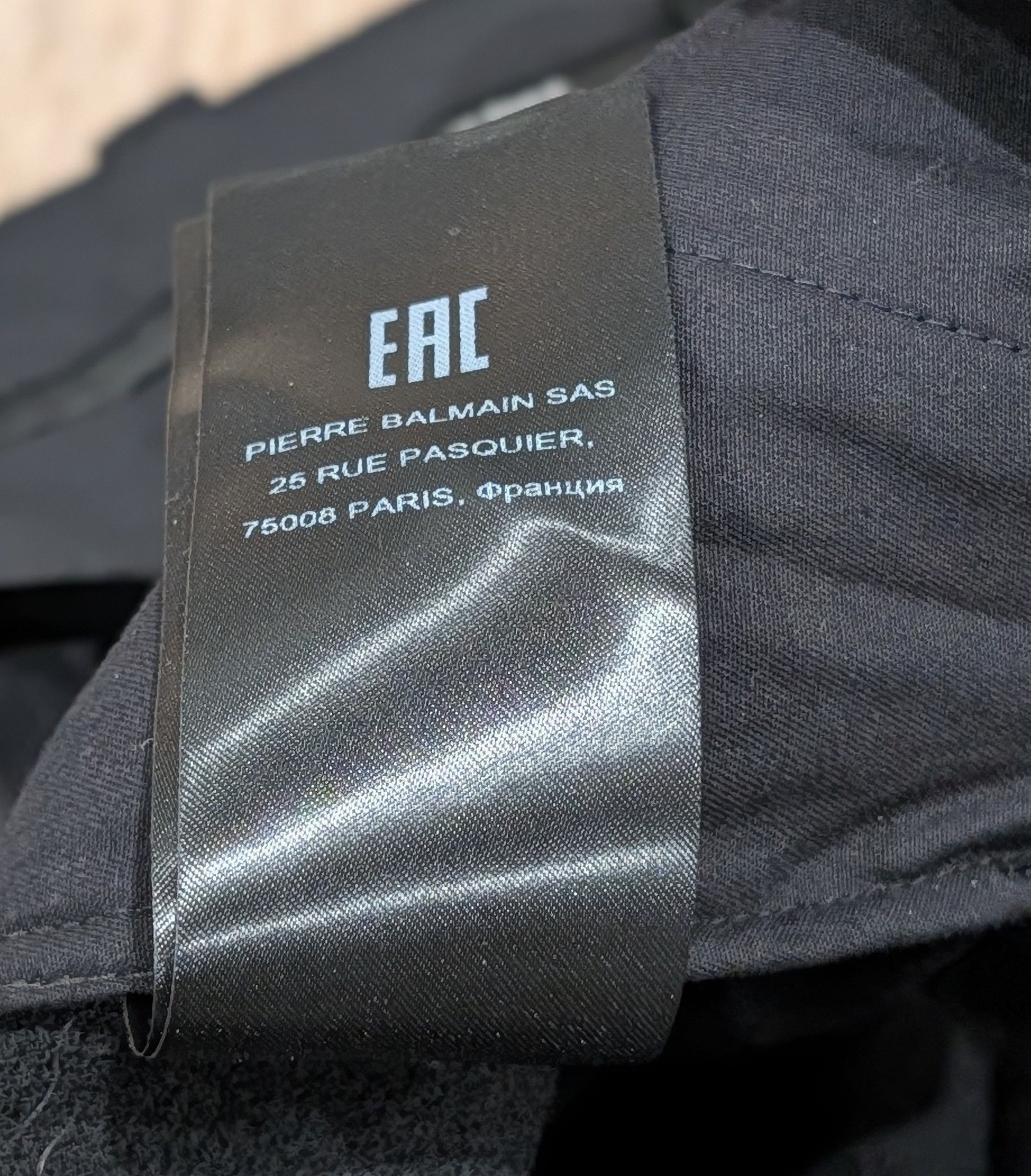 Balmain Balmain Tapered Cropped Trouser Pants Black 50 US 34 Size US 34 / EU 50 - 12 Thumbnail