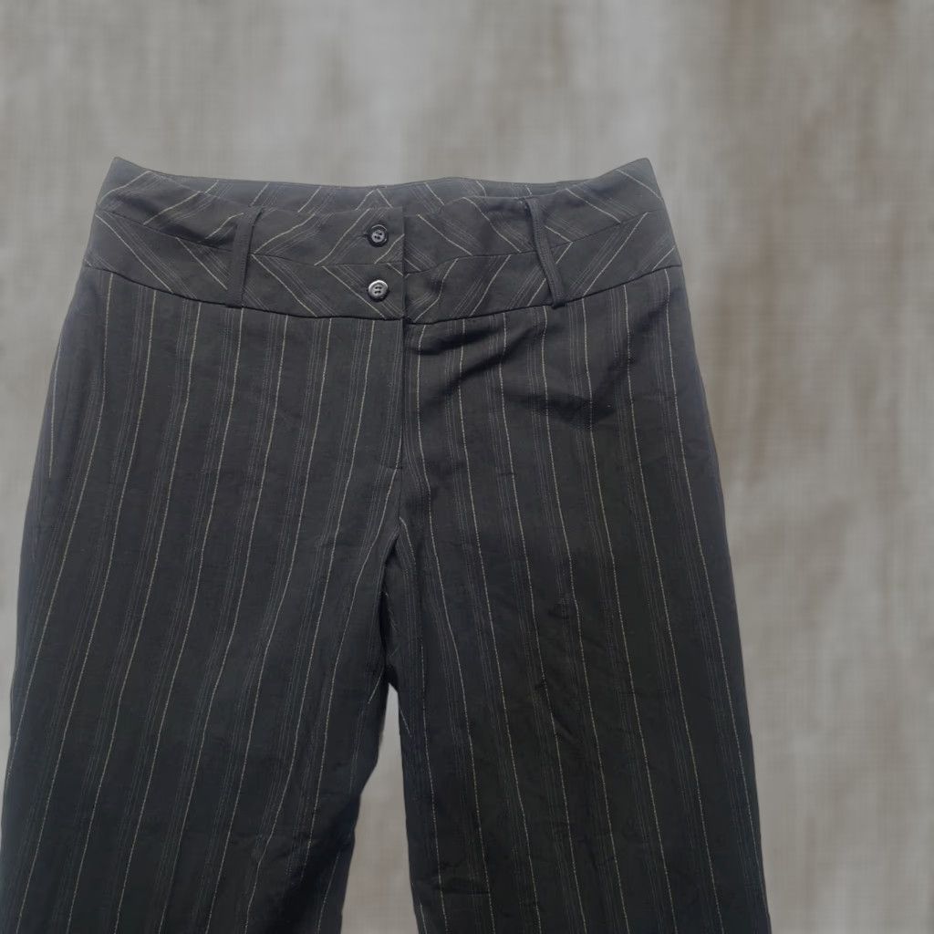 Vintage Nash International Gray Pinstriped Dress Pants Adult Women's Size 12 Size 34" / US 12 / IT 48 - 1 Thumbnail
