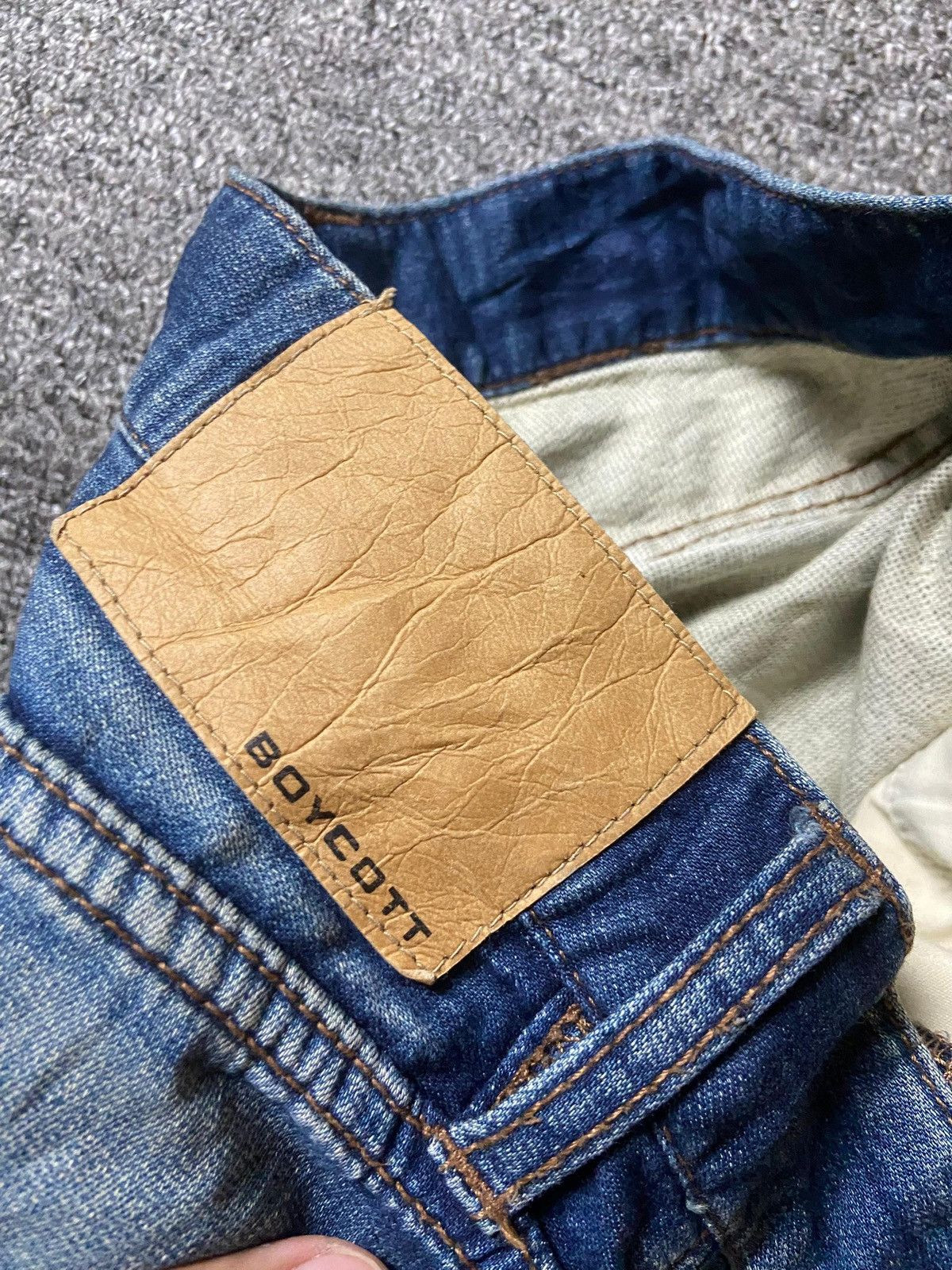 Boycott × Japanese Brand × Vintage Vintage BOYCOTT Brand Selvedge Denim Jeans (128) Size US 31 - 3 Thumbnail
