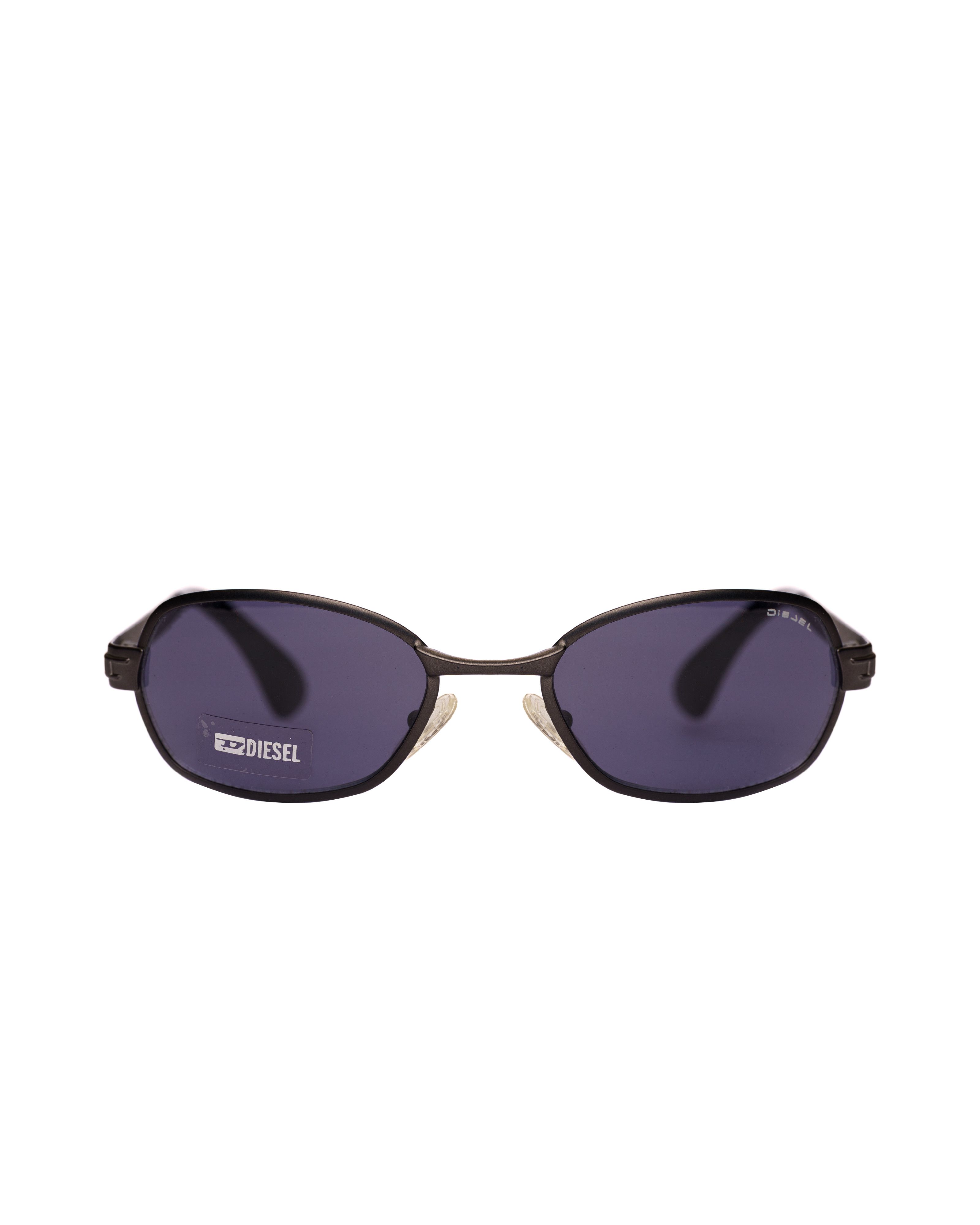 Diesel Diesel '90s Black Metal Rectangular Sunglasses Size ONE SIZE - 1 Thumbnail