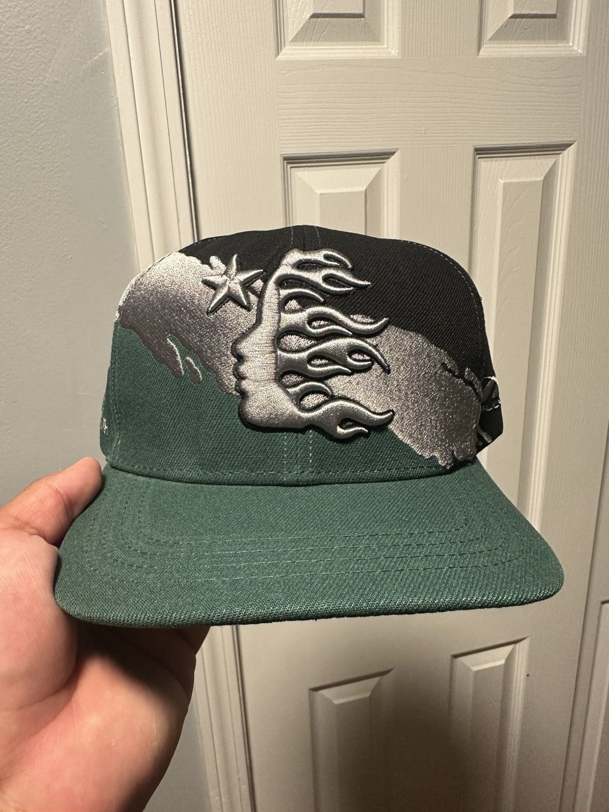 HELLSTAR Hellstar Studios NY Rhinestone Hat Black Pink | Grailed
