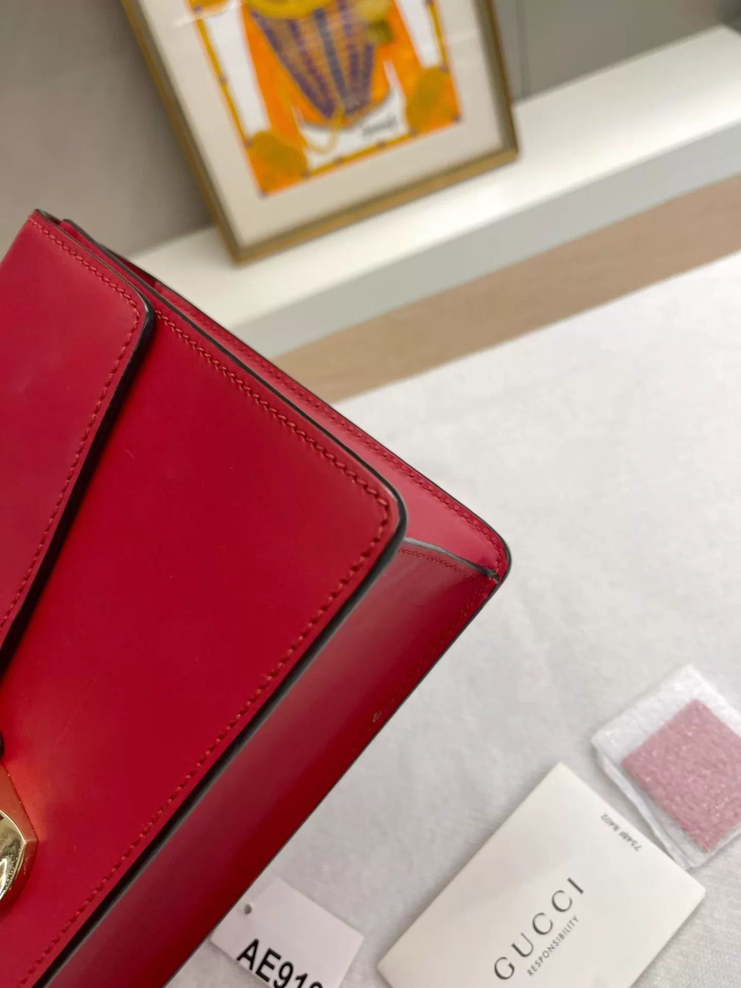 Gucci Gucci Sylvie Serbia Medium Red New 25.5x16 AE919 Size ONE SIZE - 7 Thumbnail
