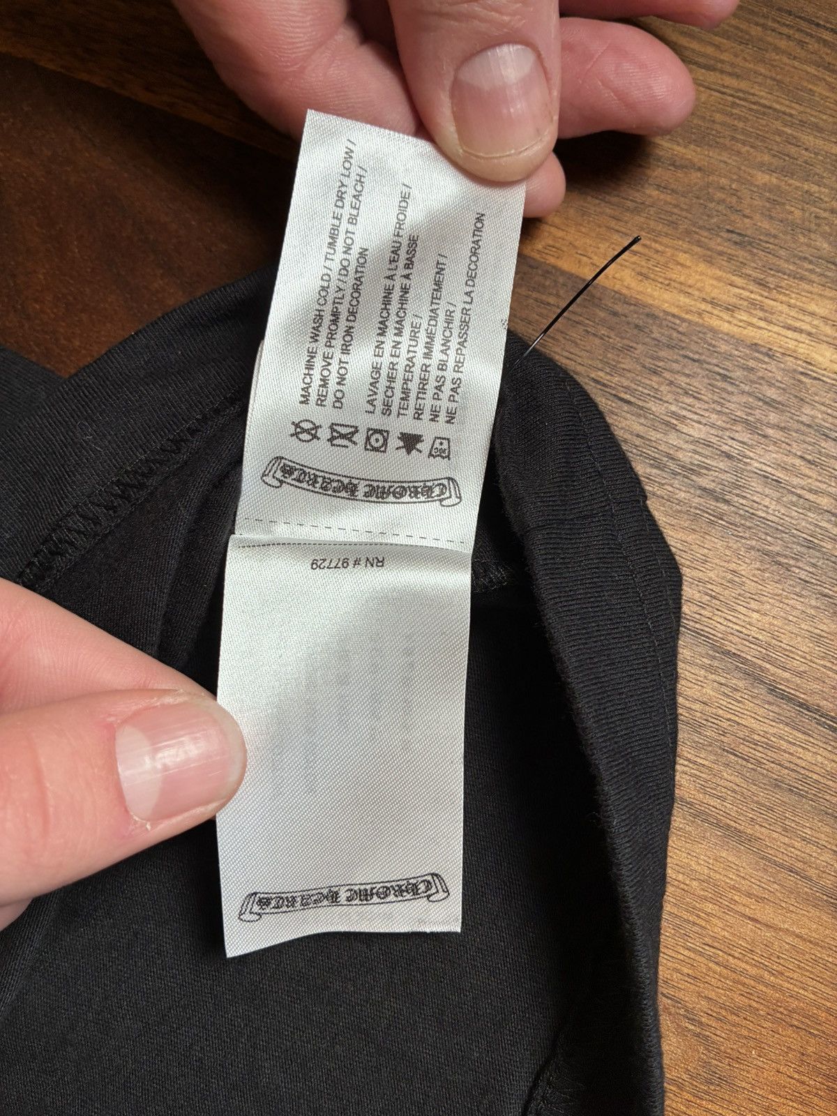 Chrome Hearts Chrome Hearts x Aerosmith x Yungblud Black Pocket Tee Size US M / EU 48-50 / 2 - 10 Thumbnail