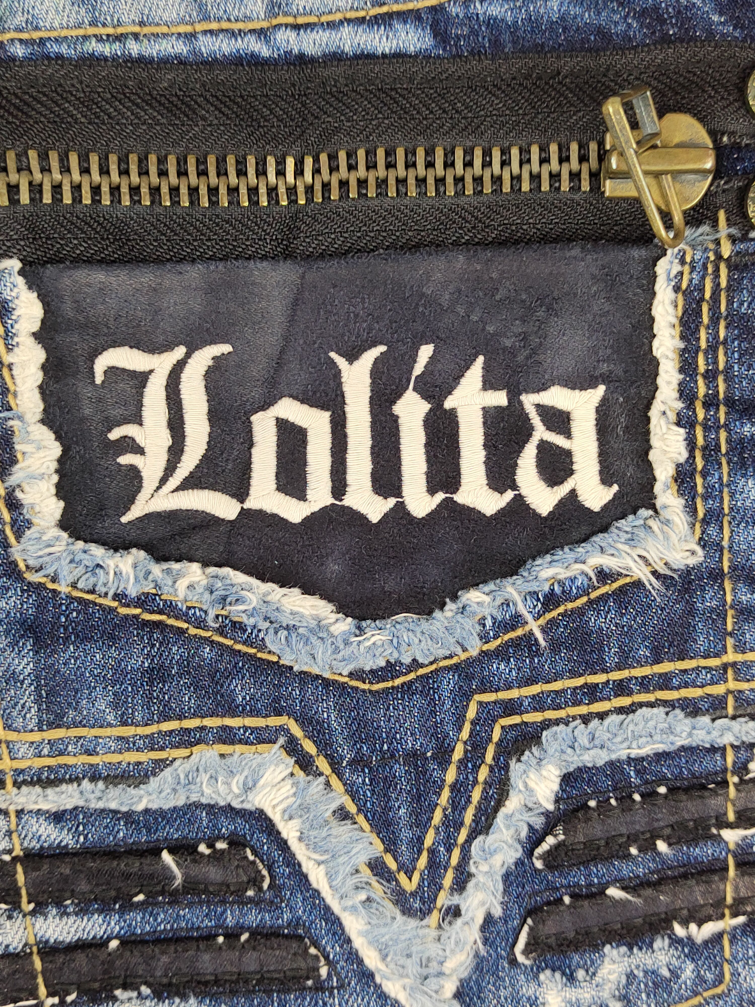 If Six Was Nine DL Lolita Distressed faded ripped Bootcut jeans Denim #S1539 Size 28" / US 6 / IT 42 - 5 Thumbnail