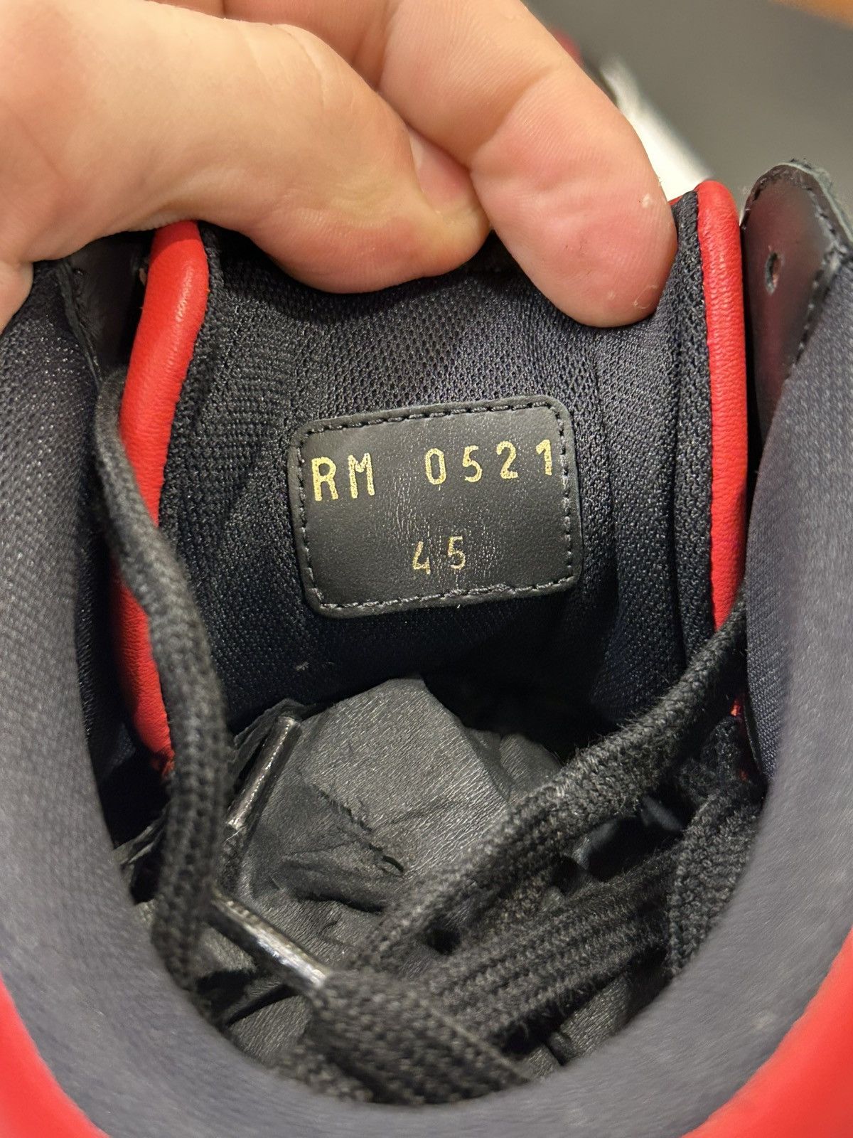 Celine Celine CT-03 High Top Sneaker - Red/Black Size US 12 / EU 45 - 6 Thumbnail