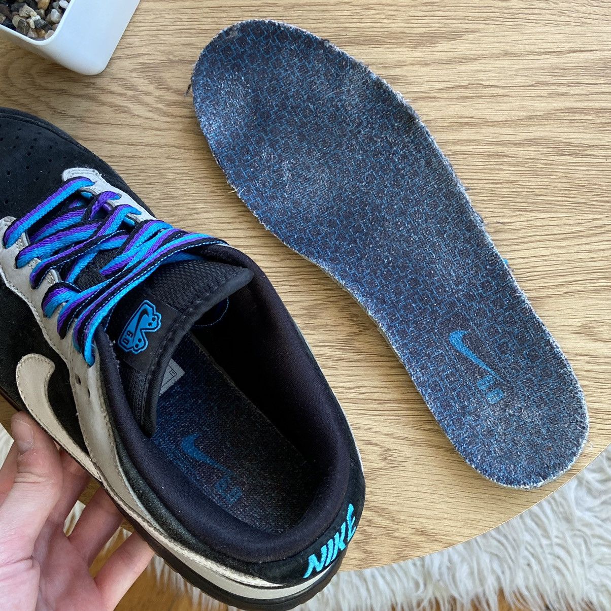 Nike × Vintage 📌 2008 Nike Dunk Low 6.0 Black Vintage Size US 8 / EU 41 - 13 Thumbnail