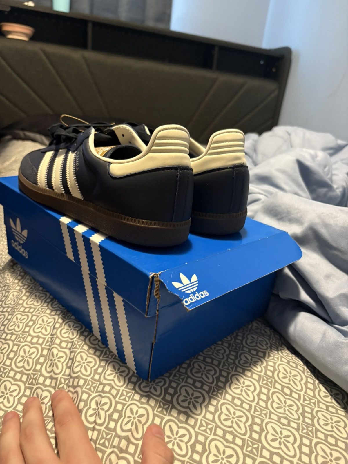 Adidas Sambas (Navy) Size US 9.5 / EU 42-43 - 9 Thumbnail