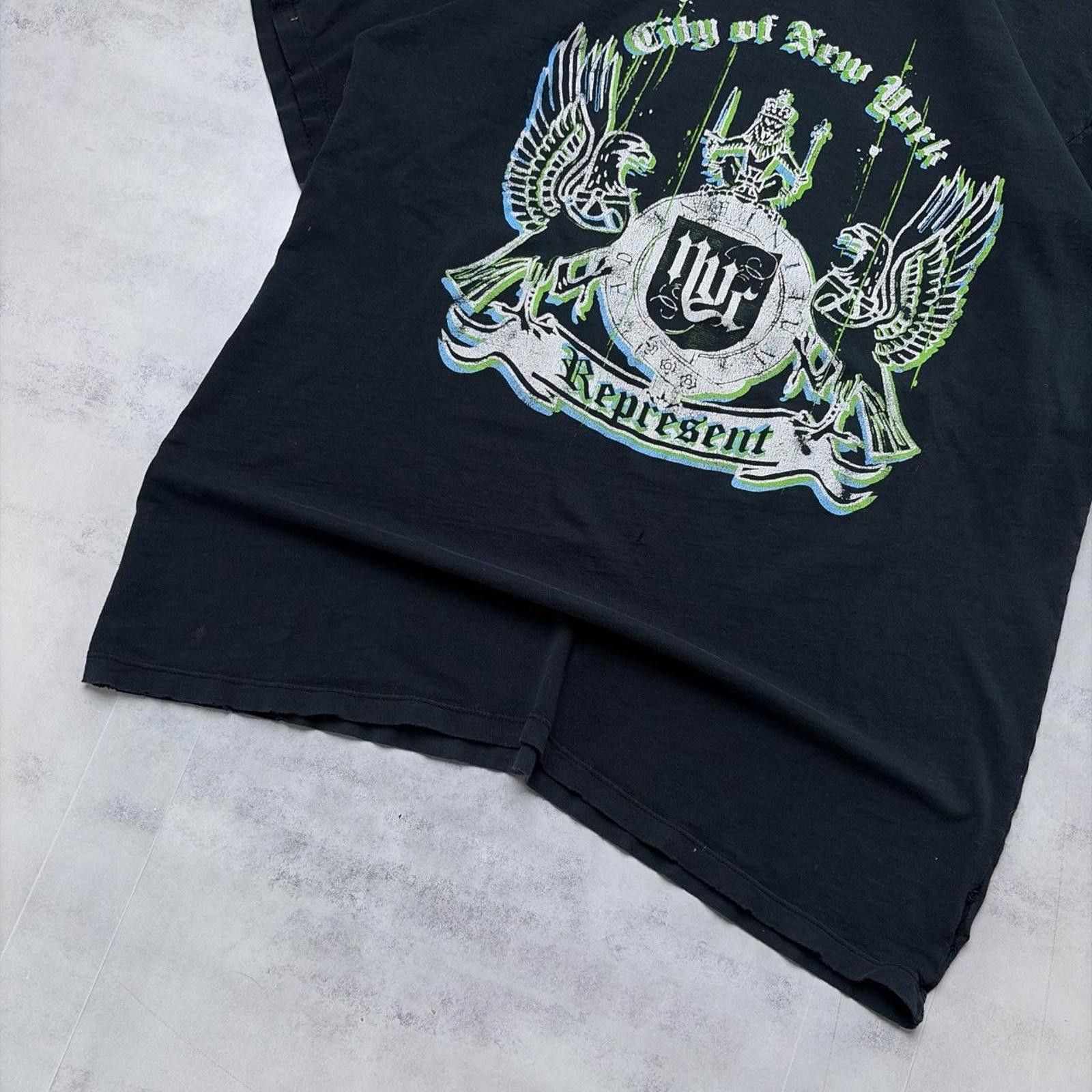 Other Y2K Black Fisbar Grunge Gothic Distressed Skater T-Shirt Size US M / EU 48-50 / 2 - 4 Thumbnail