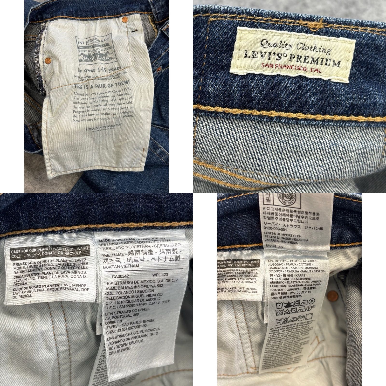 Levi's Levi’s 502 Jeans Regular Men W30 L31 Zip Button Denim Medium Blue 5-Pocket Cotton Elastane Vintage: No Size US 30 / EU 46 - 8 Thumbnail