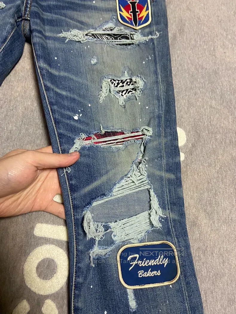 Amiri Amiri Medal patchwork denim jeans size 29 Size US 29 - 3 Thumbnail