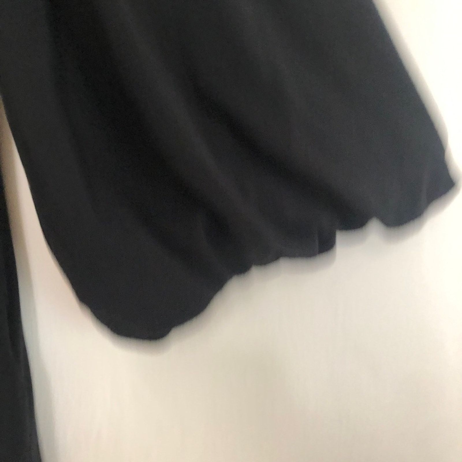Free People Free People Soft Black Gathered Bust Flowy Blouse Top Size L / US 10 / IT 46 - 3 Thumbnail