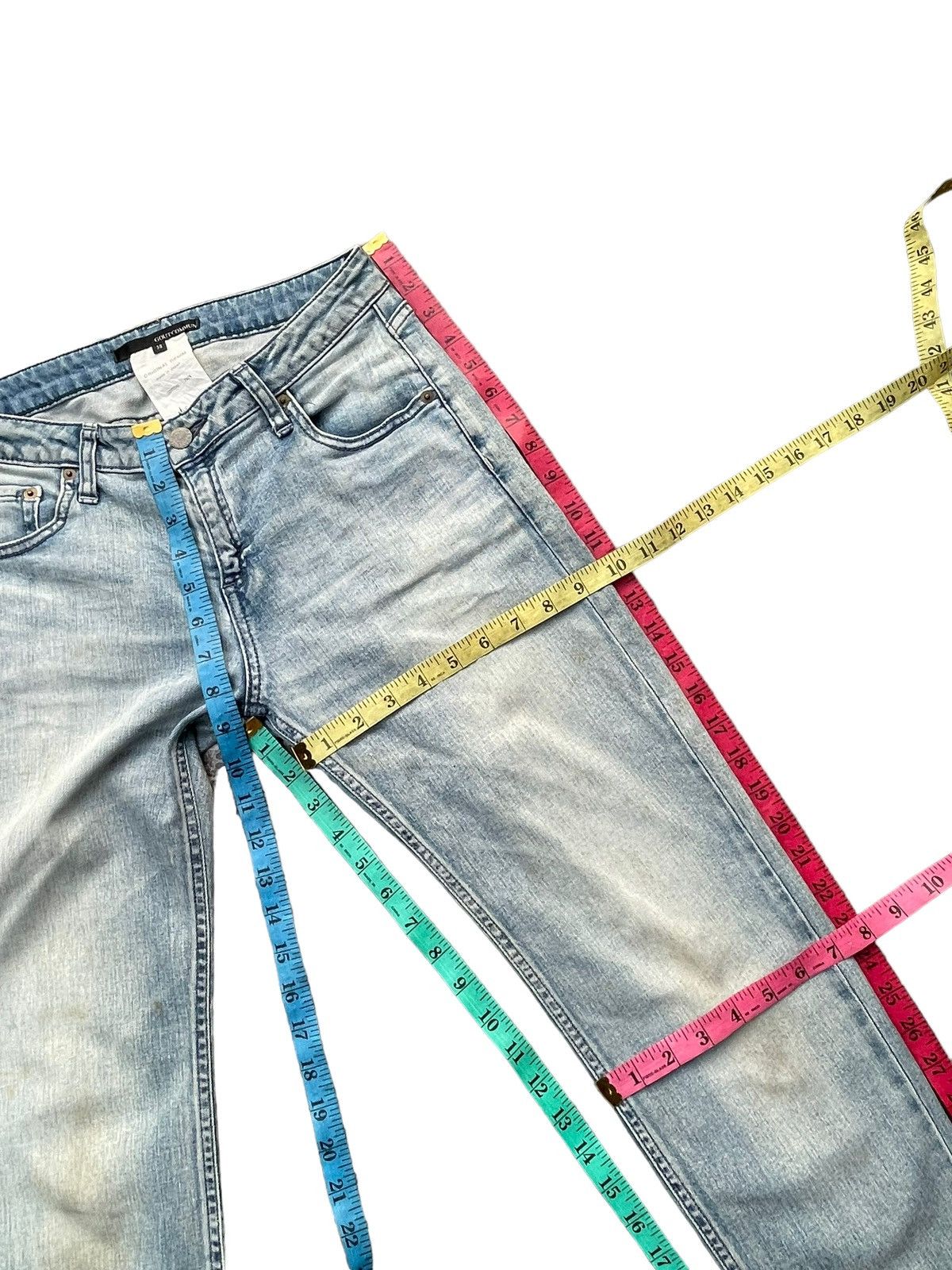 Japanese Brand Goutcommun Slim Fit Denim Size 29" - 19 Thumbnail