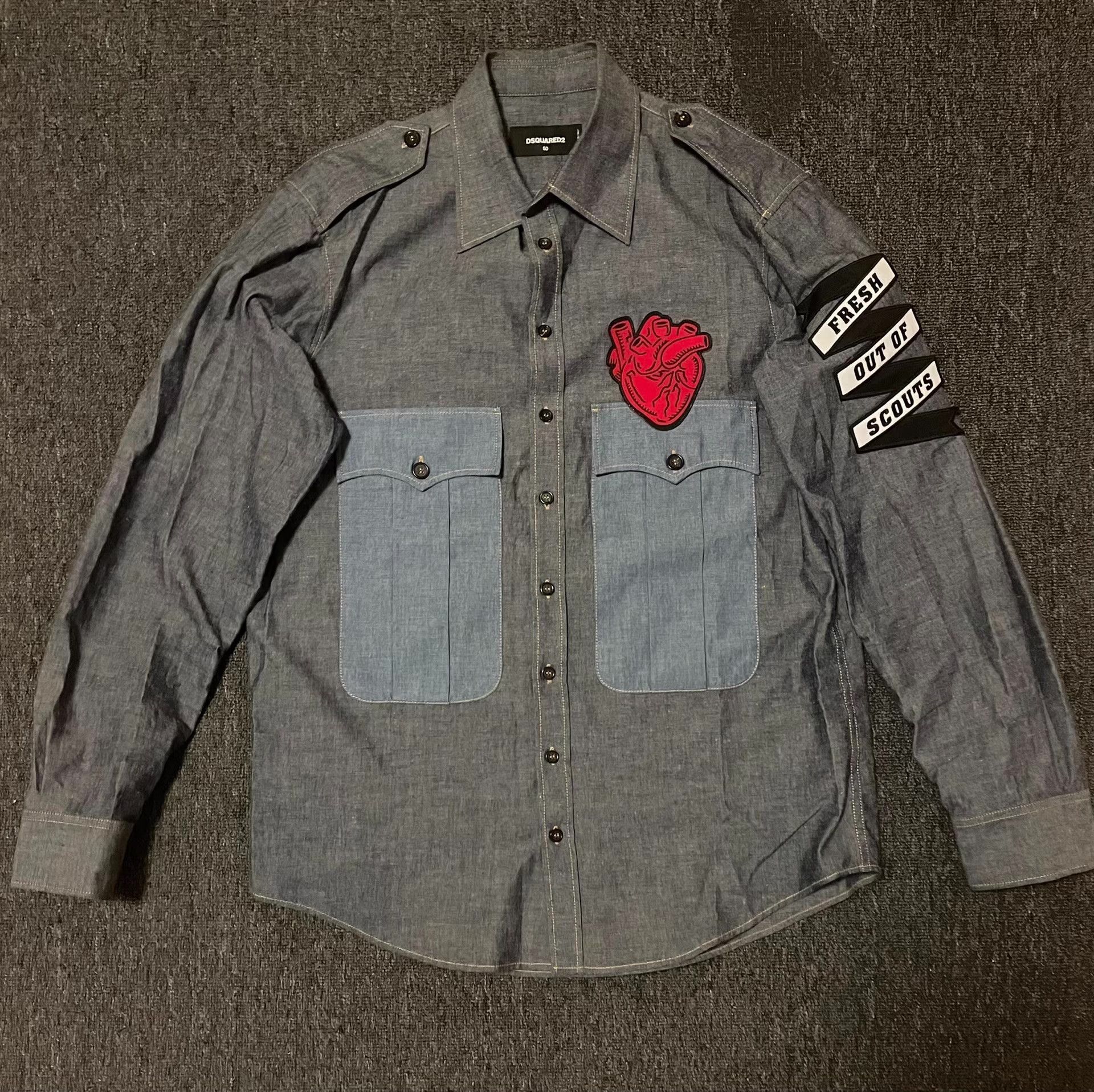 Dsquared2 DSquared2 D2 denim shirt Q4 Size US M / EU 48-50 / 2 - 1 Thumbnail
