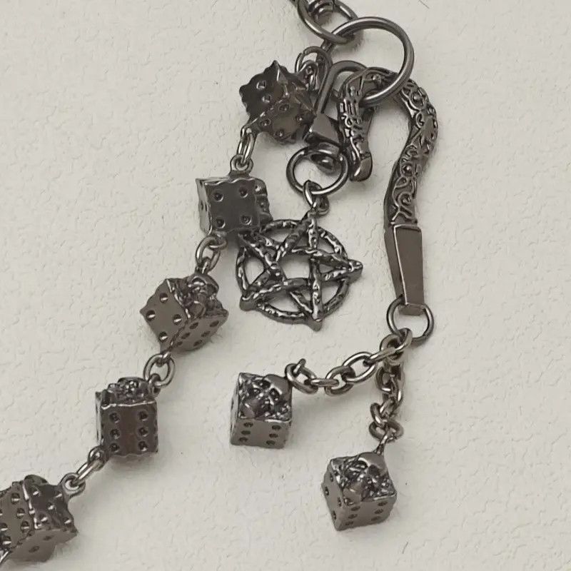 Vintage Dice and Skulls Rock Wallet Chain Size ONE SIZE - 4 Thumbnail