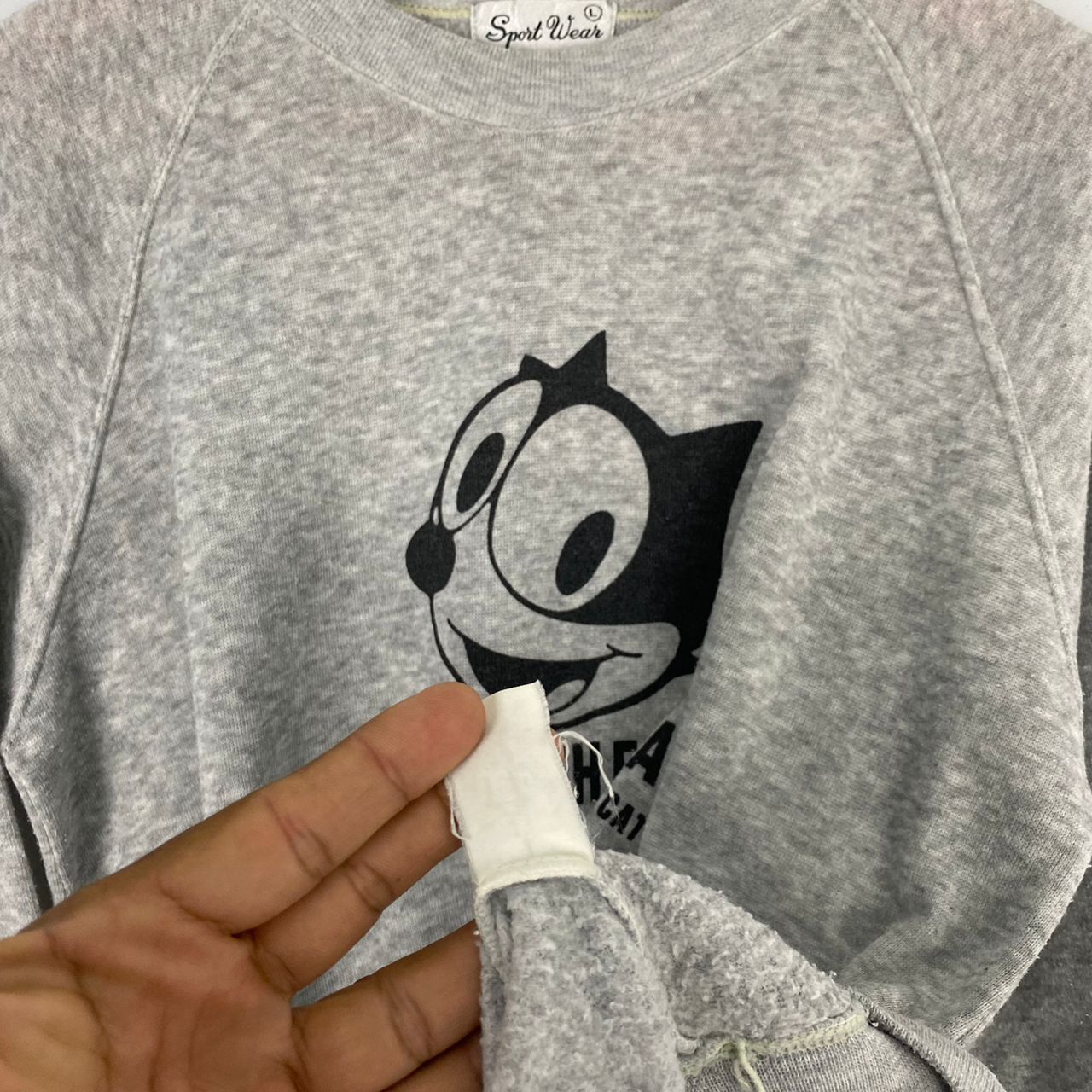 Vintage Vintage 1985 Felix The Cat Crewneck Sweatshirt Size US L / EU 52-54 / 3 - 8 Thumbnail