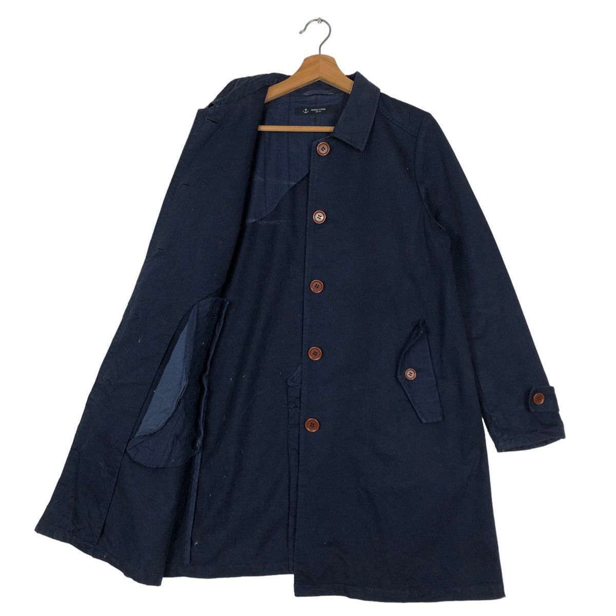 Blue Blue Japan 🔥Vtg Marine & Work Par Ici Chore Jacket Japan Kapital Size US M / EU 48-50 / 2 - 11 Thumbnail