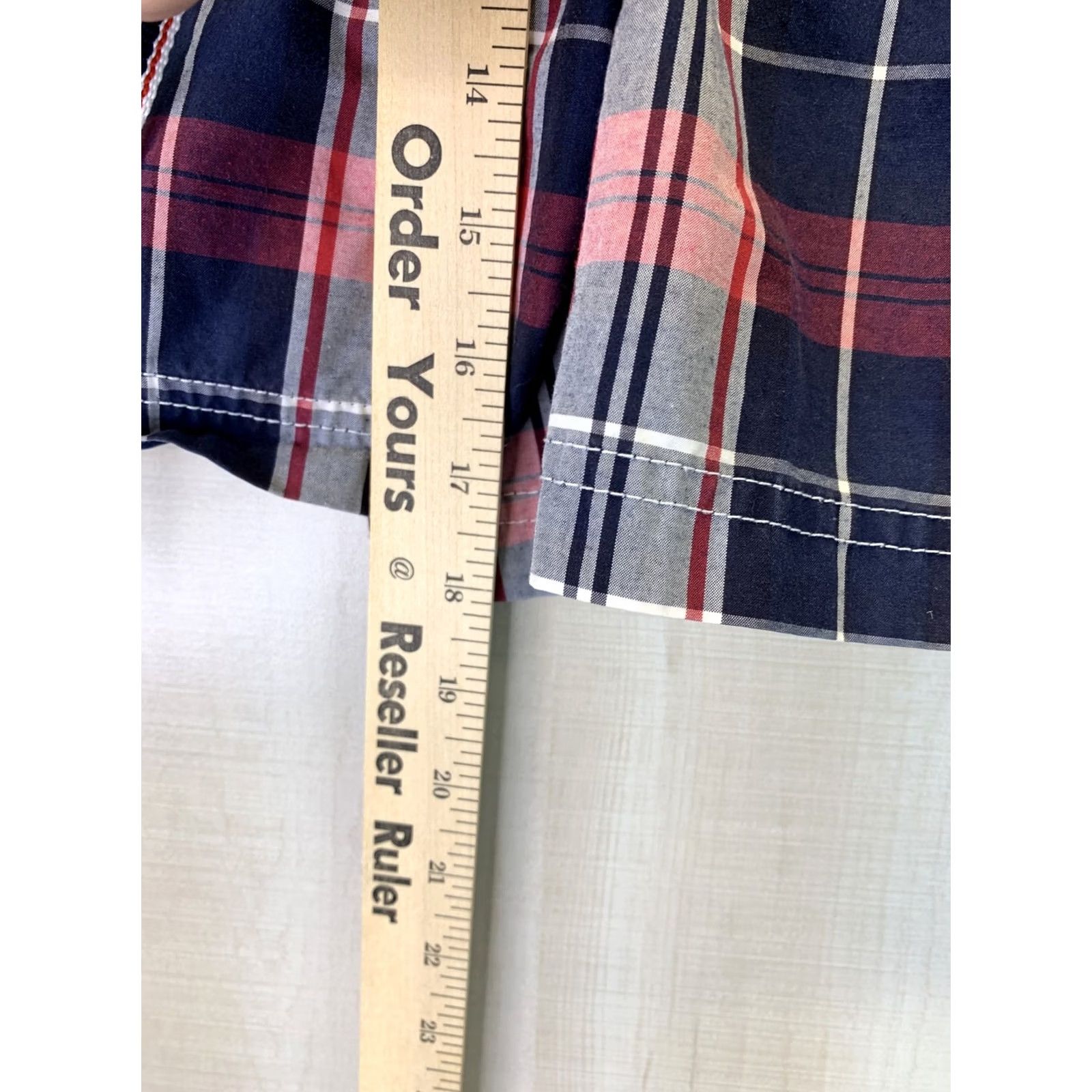 Tommy Hilfiger Tommy Hilfiger Men’s Bottoms Trunks Plaid Swim L Multicolor 3099 Mens LVL? Size US 33 - 4 Thumbnail