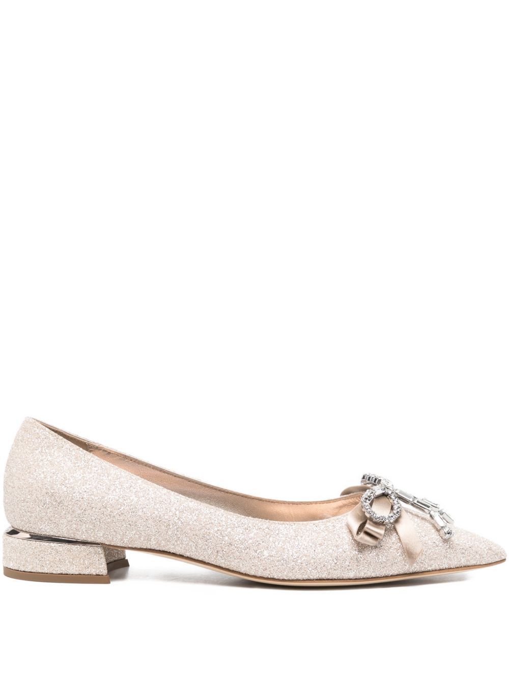 Jimmy Choo AURIA LEATHER BALLET FLATS Size US 10 / IT 40 - 1 Thumbnail