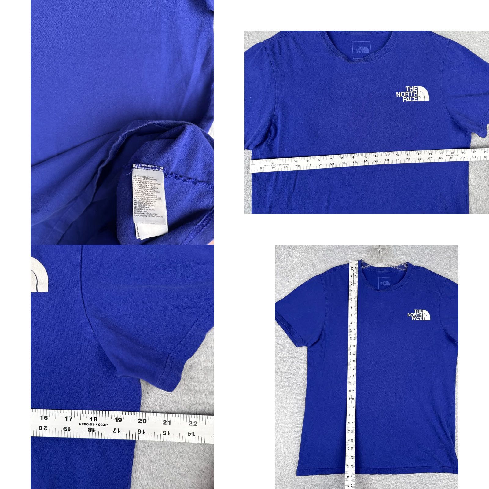 The North Face The North Face Shirt Men Medium Blue Cotton Jersey Crew Neck Logo T-Shirt, All Seasons, Breathable, Regular Fit Size US M / EU 48-50 / 2 - 8 Thumbnail