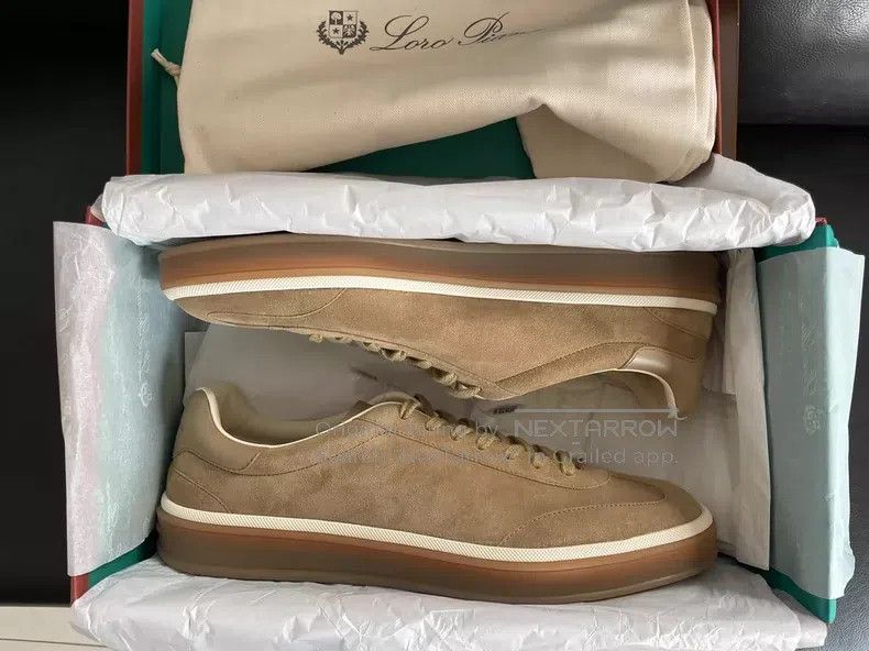 Loro Piana LORO PIANA Tennis Walk Round Toe Fashion Lacing Casual Low Size US 11 / EU 44 - 8 Thumbnail