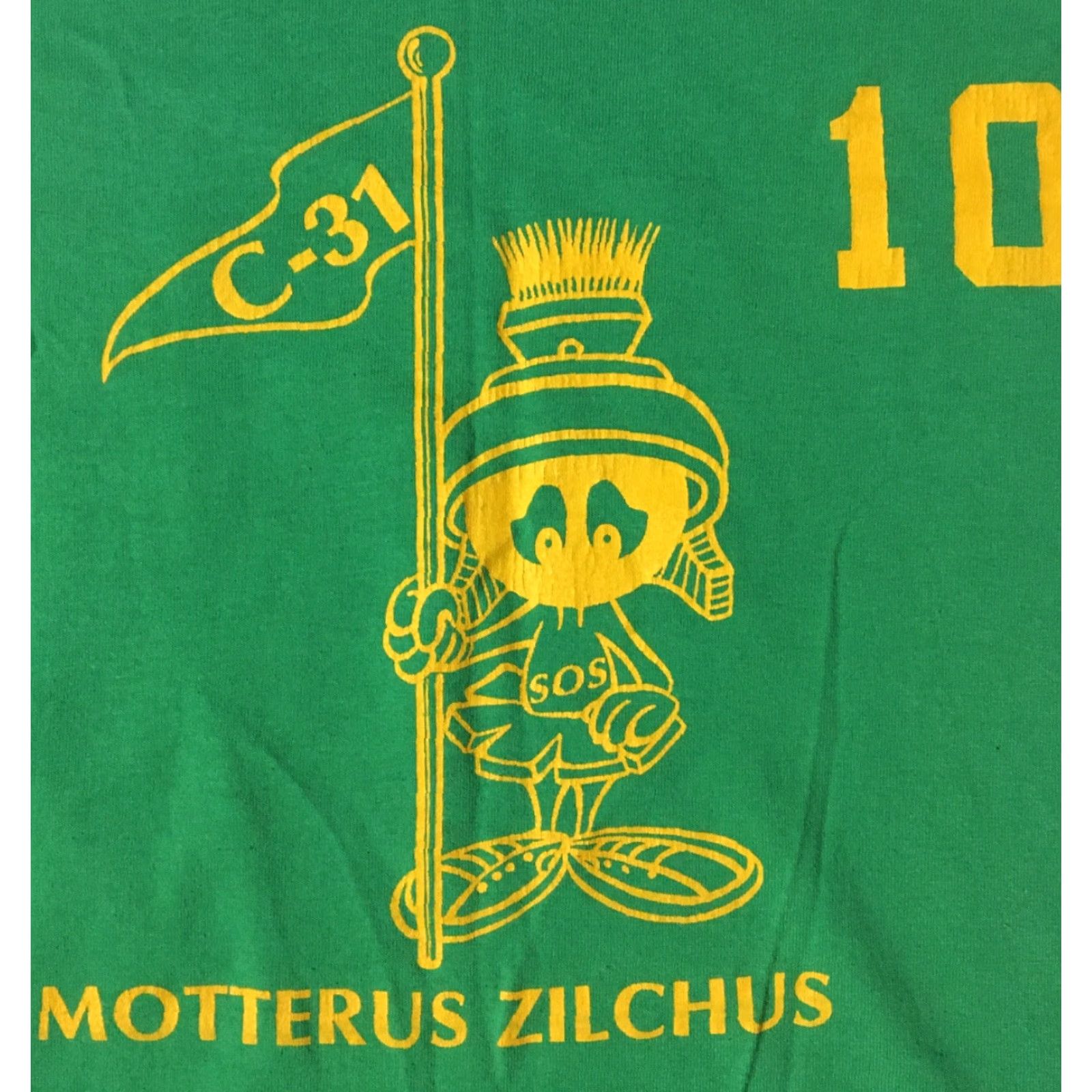 Vintage VINTAGE Marvin The Martian PE Shirt XL Single Stitch Looney Tunes Track Sports Shirt Men XL Green Size US XL / EU 56 / 4 - 3 Thumbnail