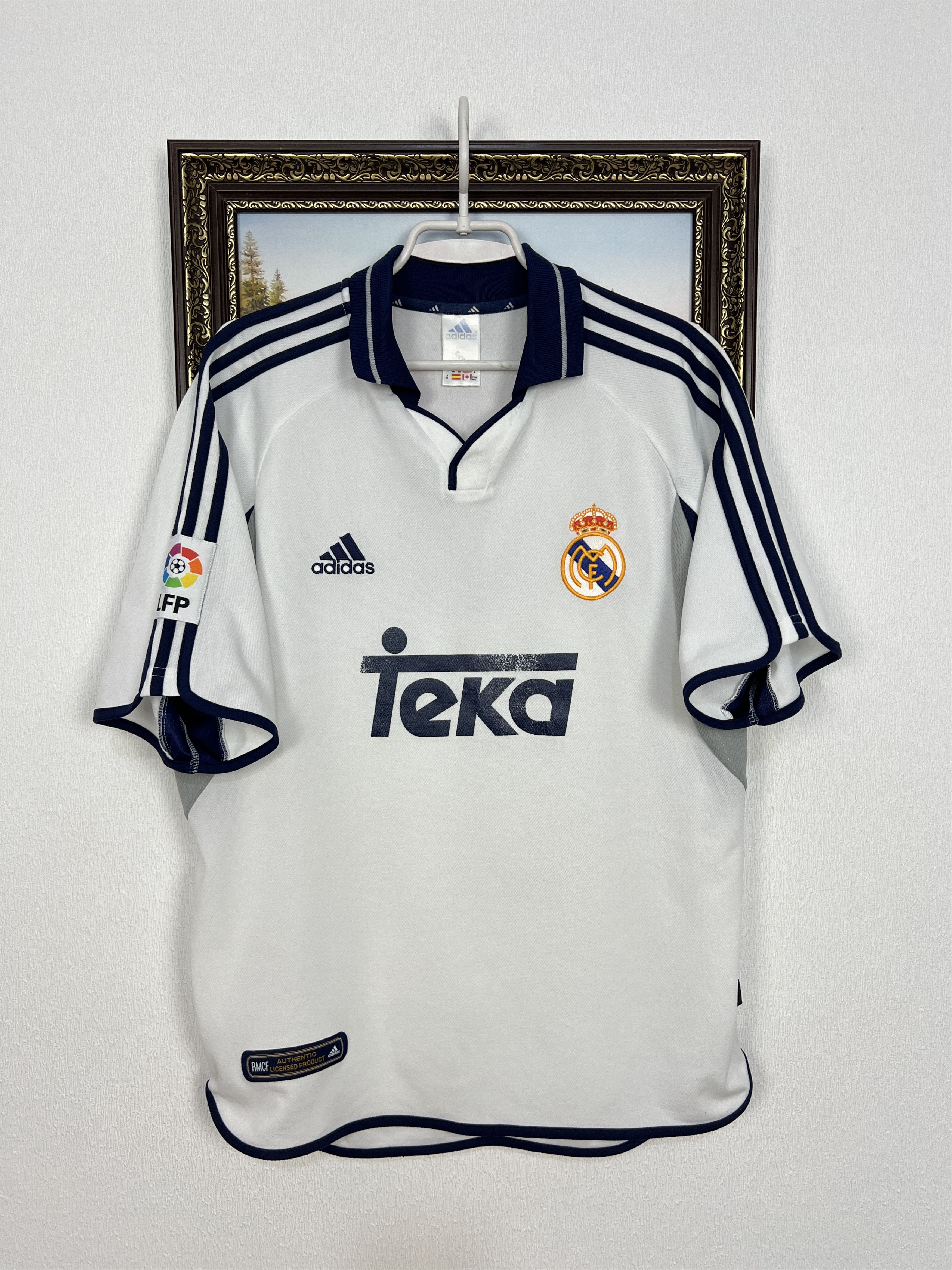 Adidas Real Madrid Home football shirt 2000 Soccer Jersey Mens Size US M / EU 48-50 / 2 - 1 Thumbnail