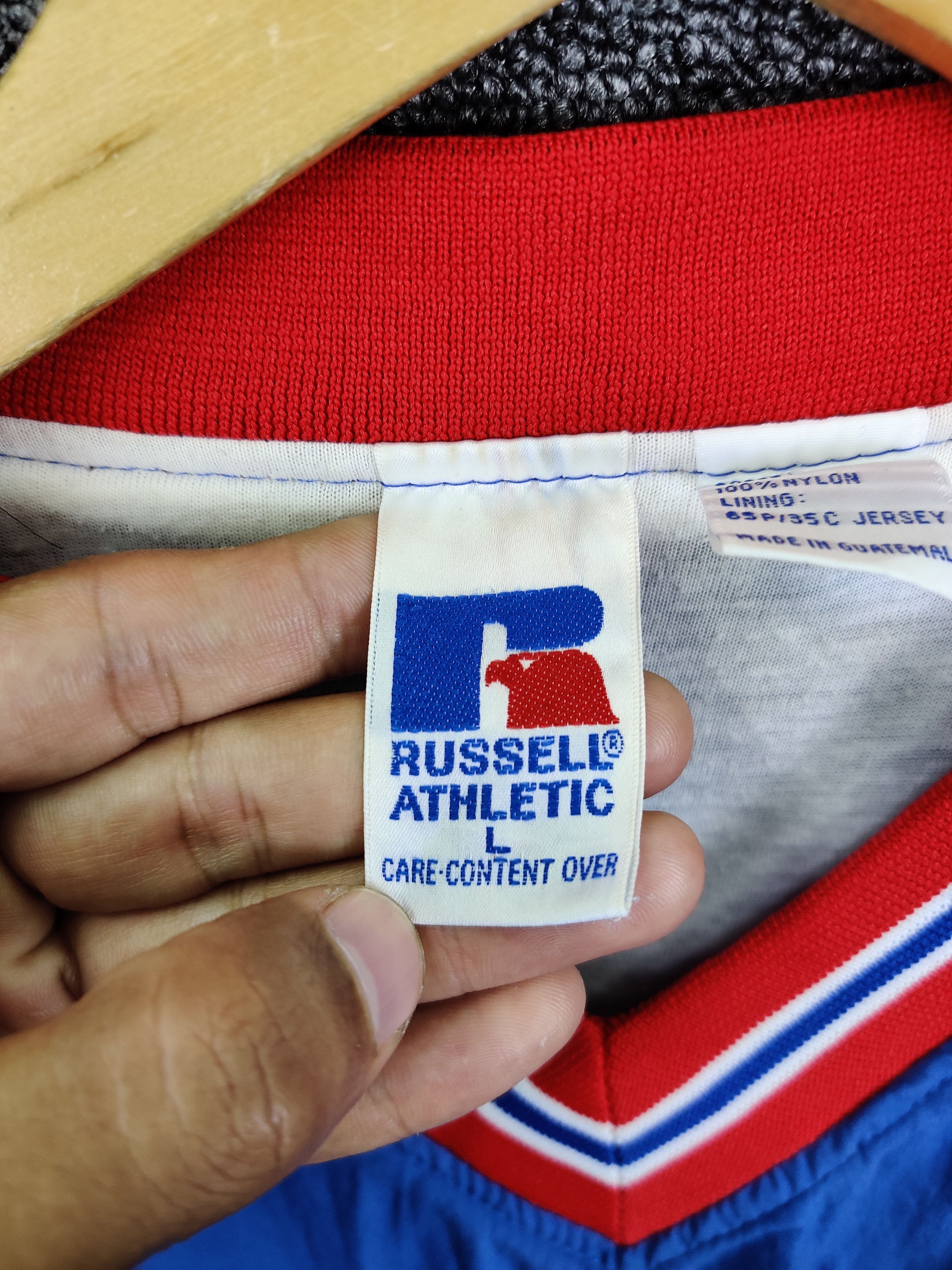 Russell Athletic Russell Athletic Kansas Jay Hawks V Neck Nylon Jacket Size US L / EU 52-54 / 3 - 13 Thumbnail
