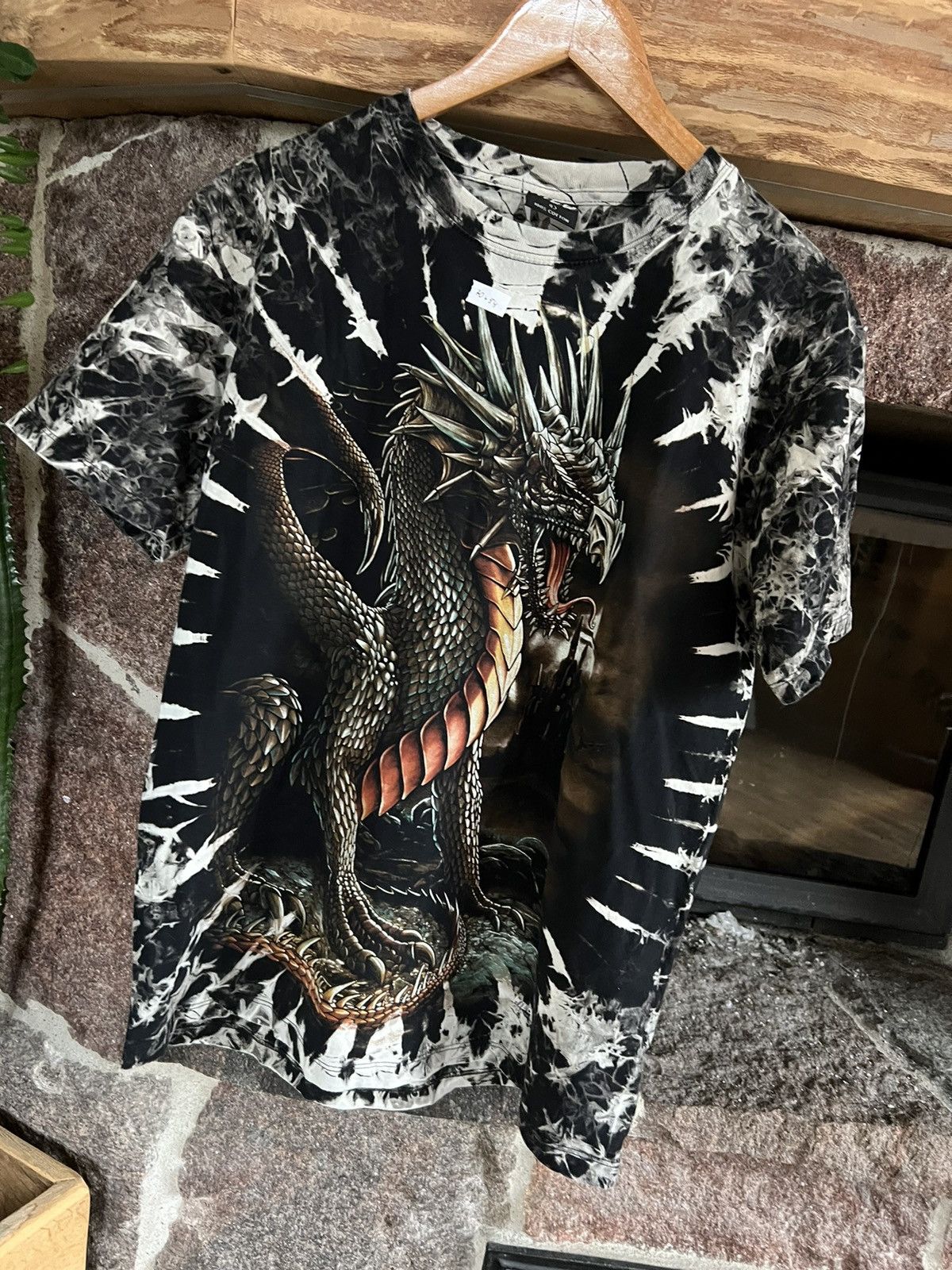 Affliction × Dragonfly Full print t-shirt tee Tis , dark side, ghost M dragon Size US L / EU 52-54 / 3 - 2 Thumbnail