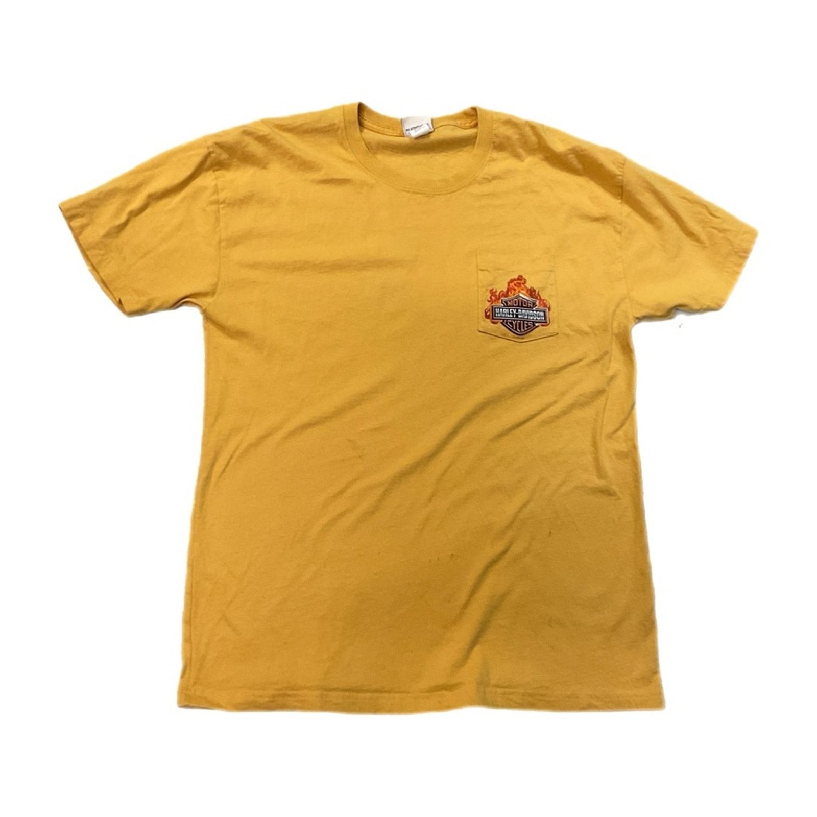 Harley Davidson 2008 Harley Davidson Yellow T-Shirt Size US XL / EU 56 / 4 - 1 Thumbnail