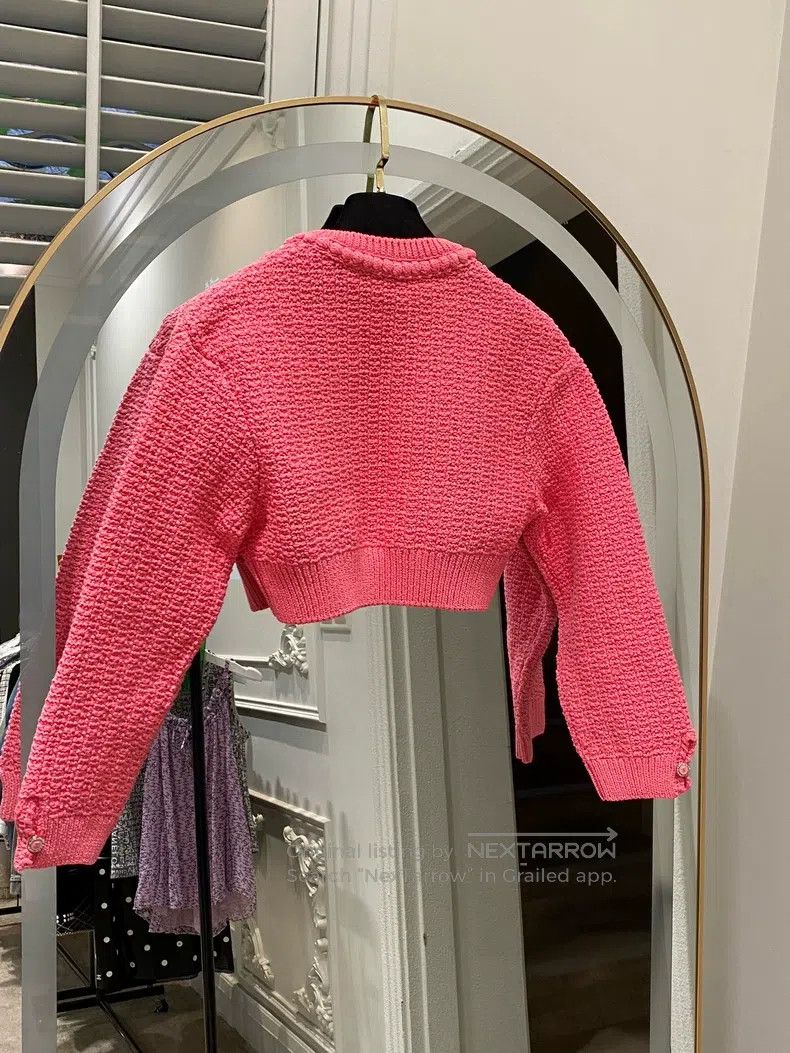 Chanel Chanel 22-year-old pink orange knitted cardigan coat Size XS / US 0-2 / IT 36-38 - 2 Thumbnail