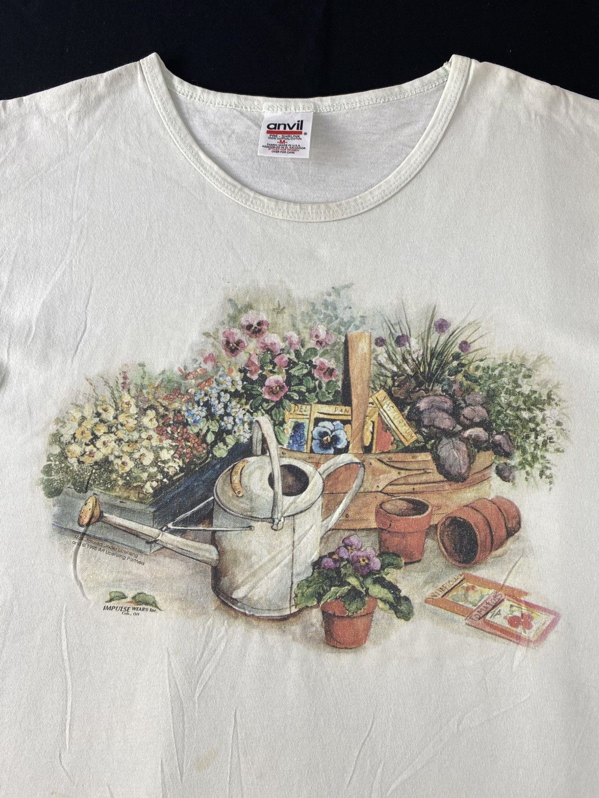 Impulse 90s Cols, OH Impulse Wear Wild Flower Floral Graphic Tee Size M / US 6-8 / IT 42-44 - 4 Thumbnail