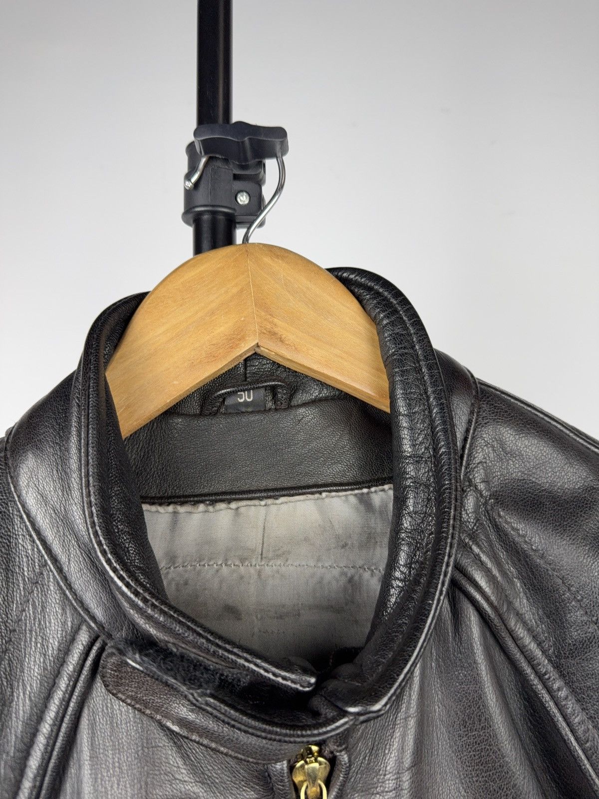Genuine Leather 90s AJS Biker Moto Leather Motorcycle Jacket Armor Size 50 Size US M / EU 48-50 / 2 - 3 Thumbnail