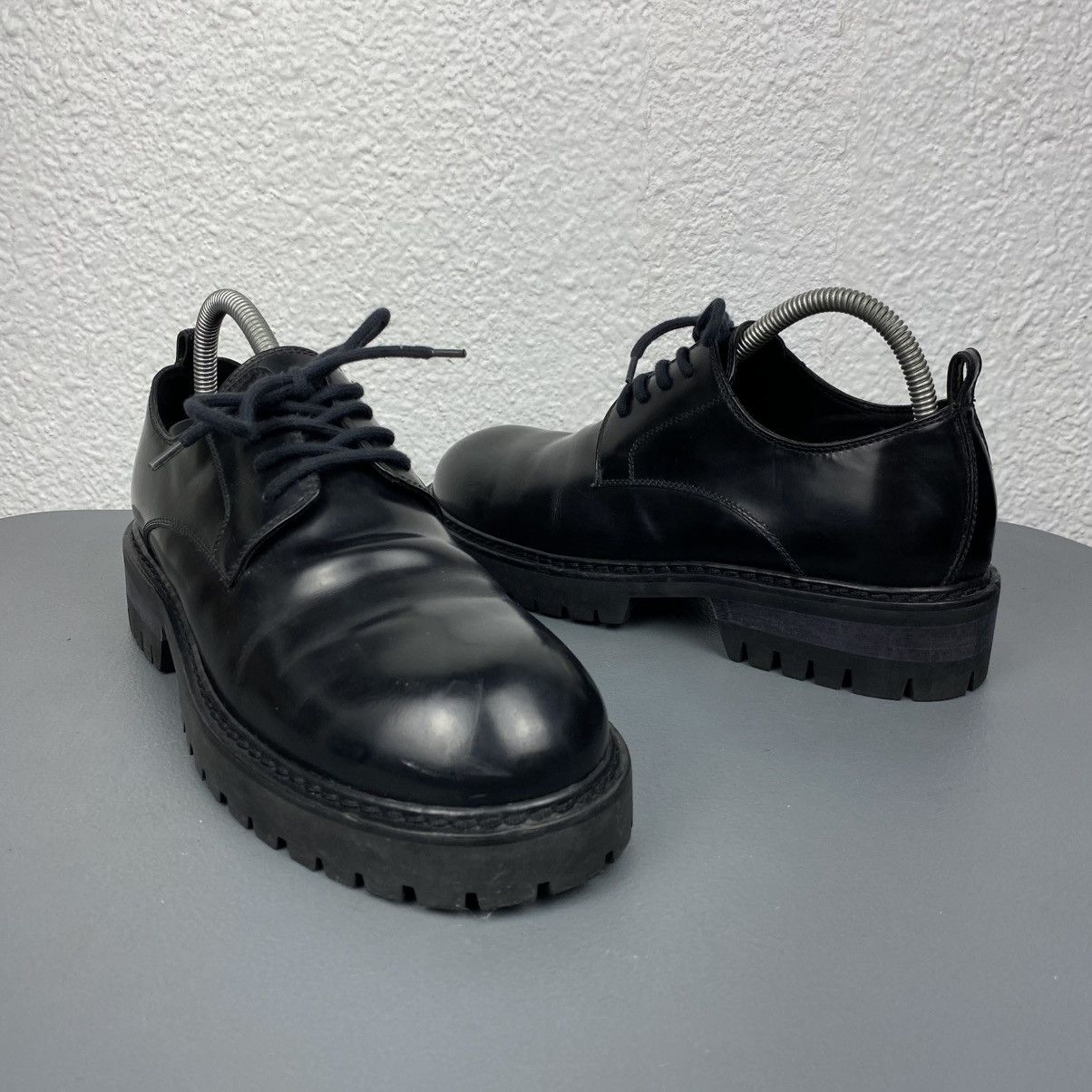 Ann Demeulemeester Black Chunky Sole Derbys Size US 6.5 / EU 39-40 - 3 Thumbnail