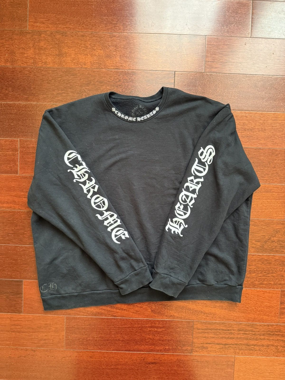 Chrome Hearts Chrome Hearts Black and White Crewneck Size US XXL / EU 58 / 5 - 1 Thumbnail