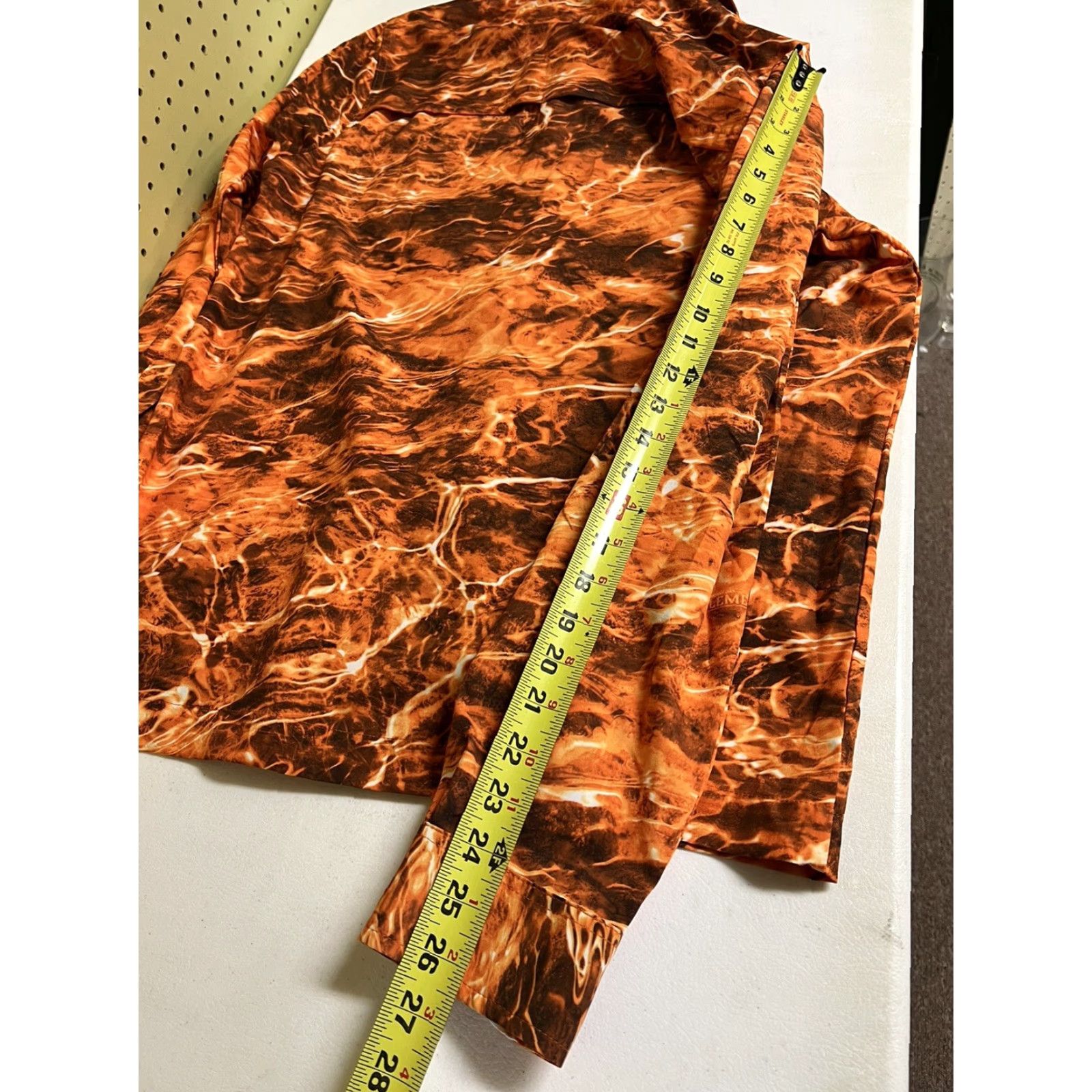 Vintage Mossy Oak Elements Fire Pattern Mens Orange Long Sleeve Shirt M Hunt Shirt Size US M / EU 48-50 / 2 - 7 Thumbnail