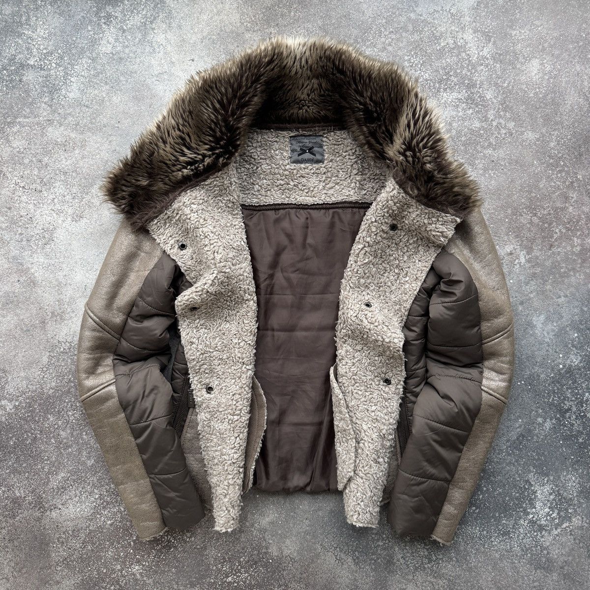 Hysteric Glamour 2000’s Vintage Y2K Faux Fur Sheepskin Winter Jacket Size M / US 6-8 / IT 42-44 - 9 Thumbnail