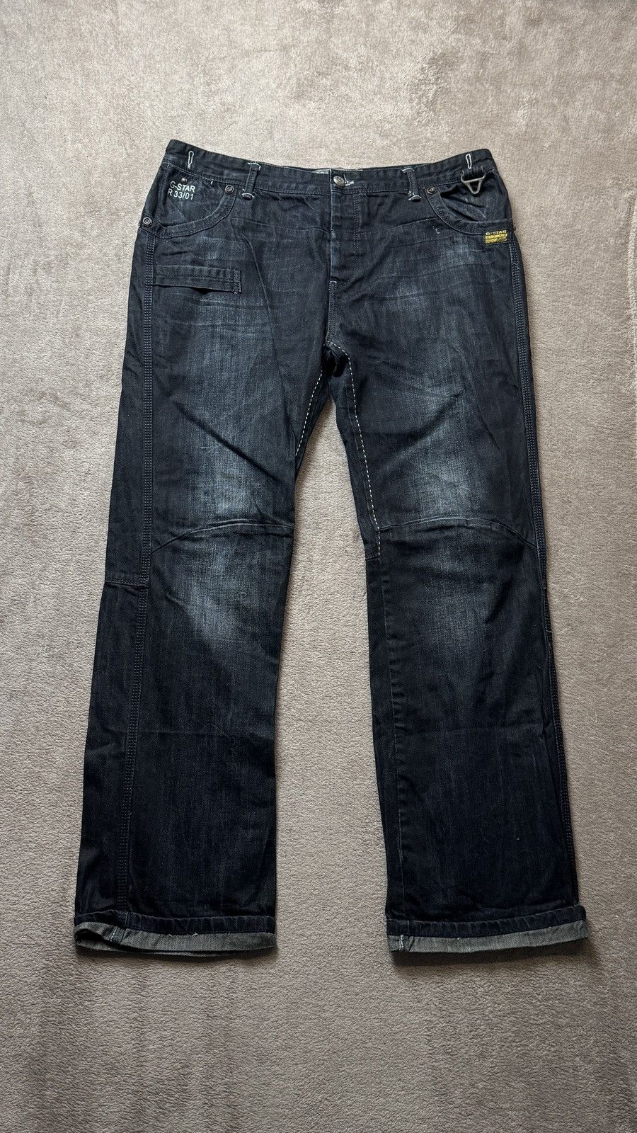 If Six Was Nine G-Star Dirty Faded Mudwash Distressed Jeans LGB if6was9 vibe Size US 36 / EU 52 - 1 Thumbnail