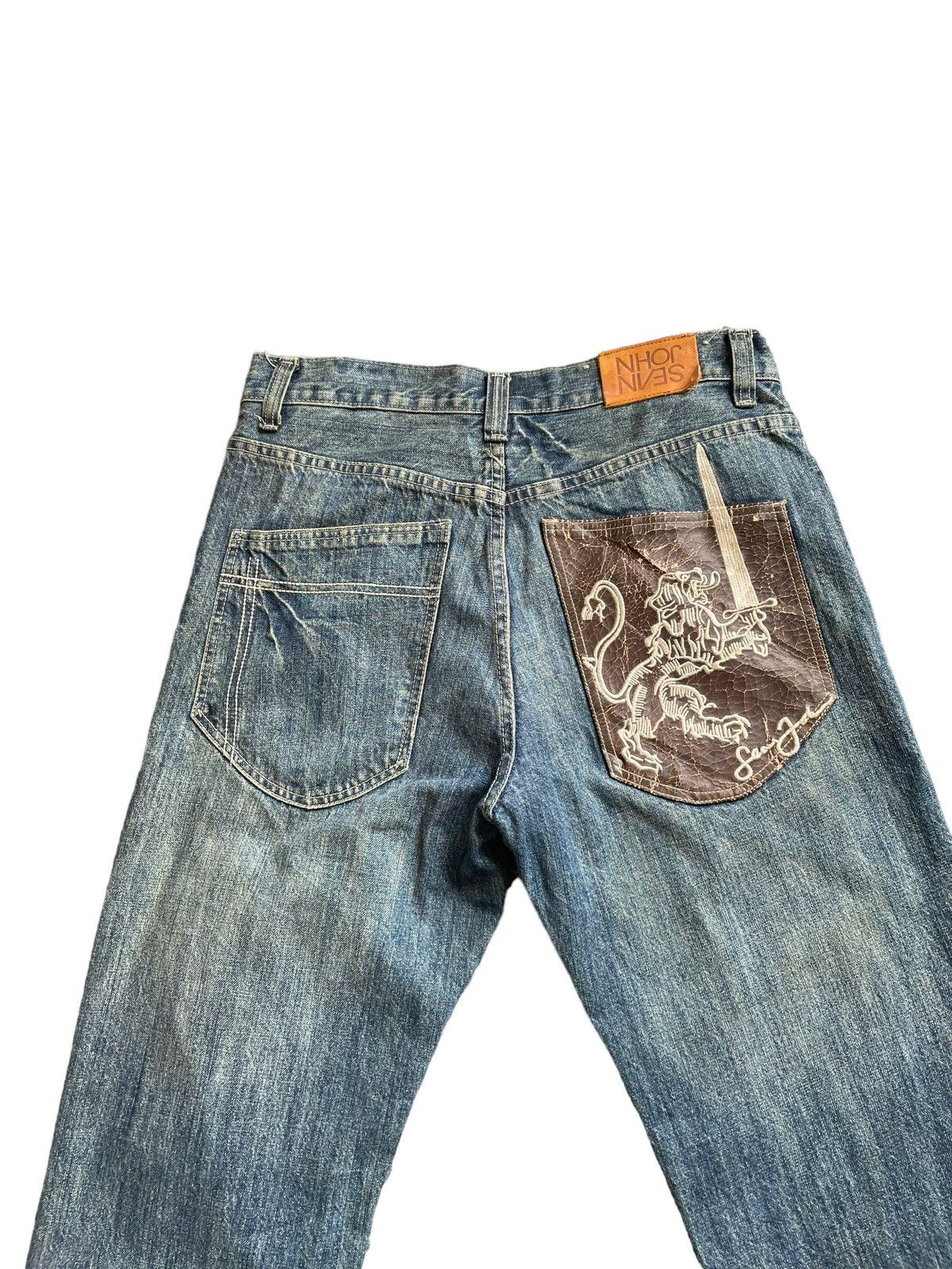 JNCO × Sean John Sean John Faded Wash Denim Size US 35 - 9 Thumbnail