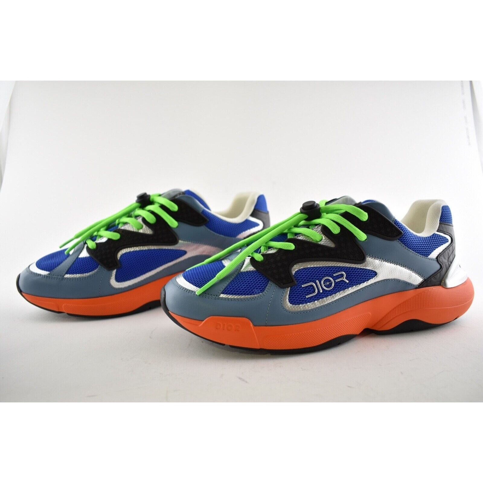 Dior Dior Mens B24 Sorayama Low Top Lace Up Flat Sneakers 42 9 Size US 9 / EU 42 - 9 Thumbnail