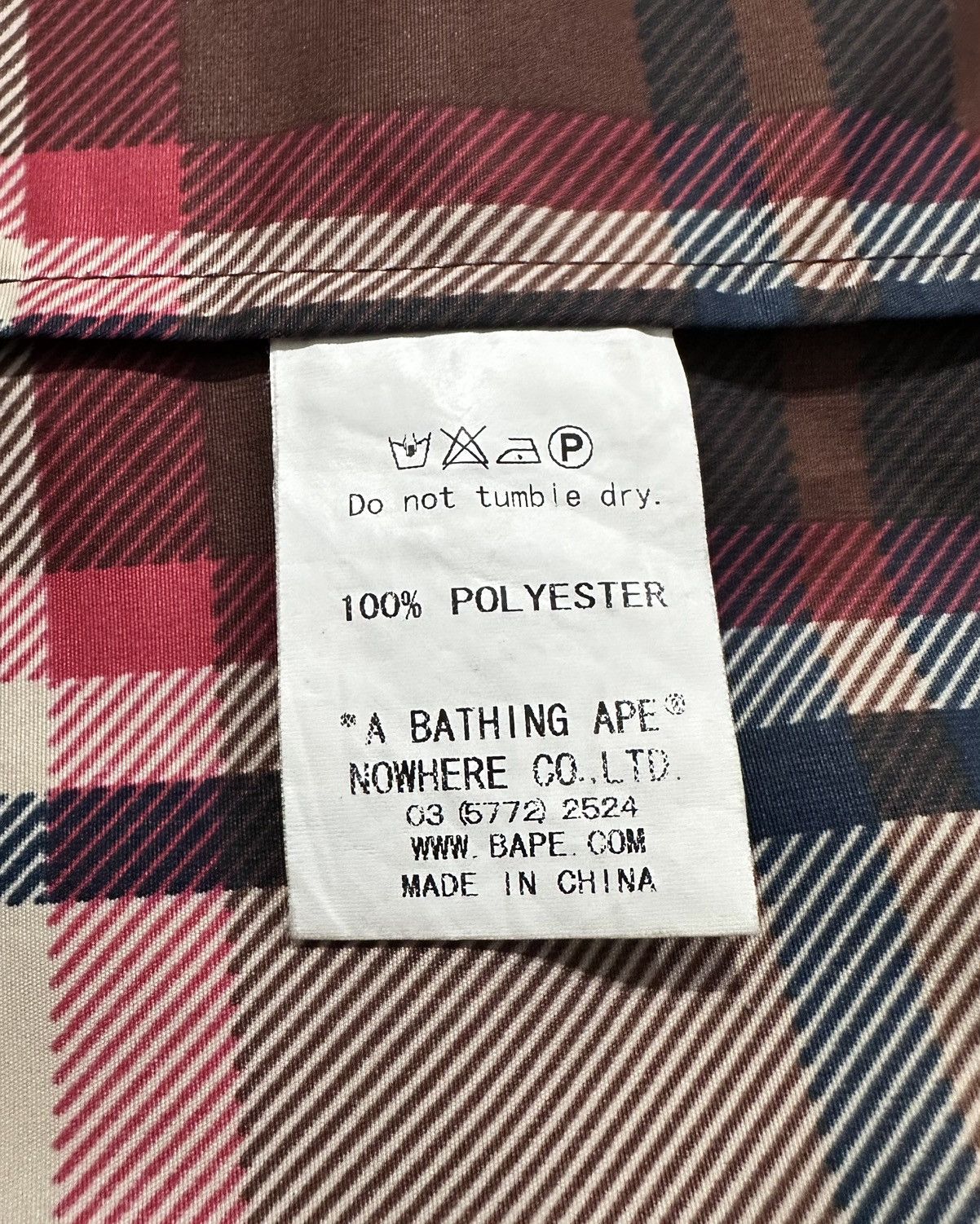 Bape Bape Plaid Windbreaker Jacket Size US M / EU 48-50 / 2 - 8 Thumbnail