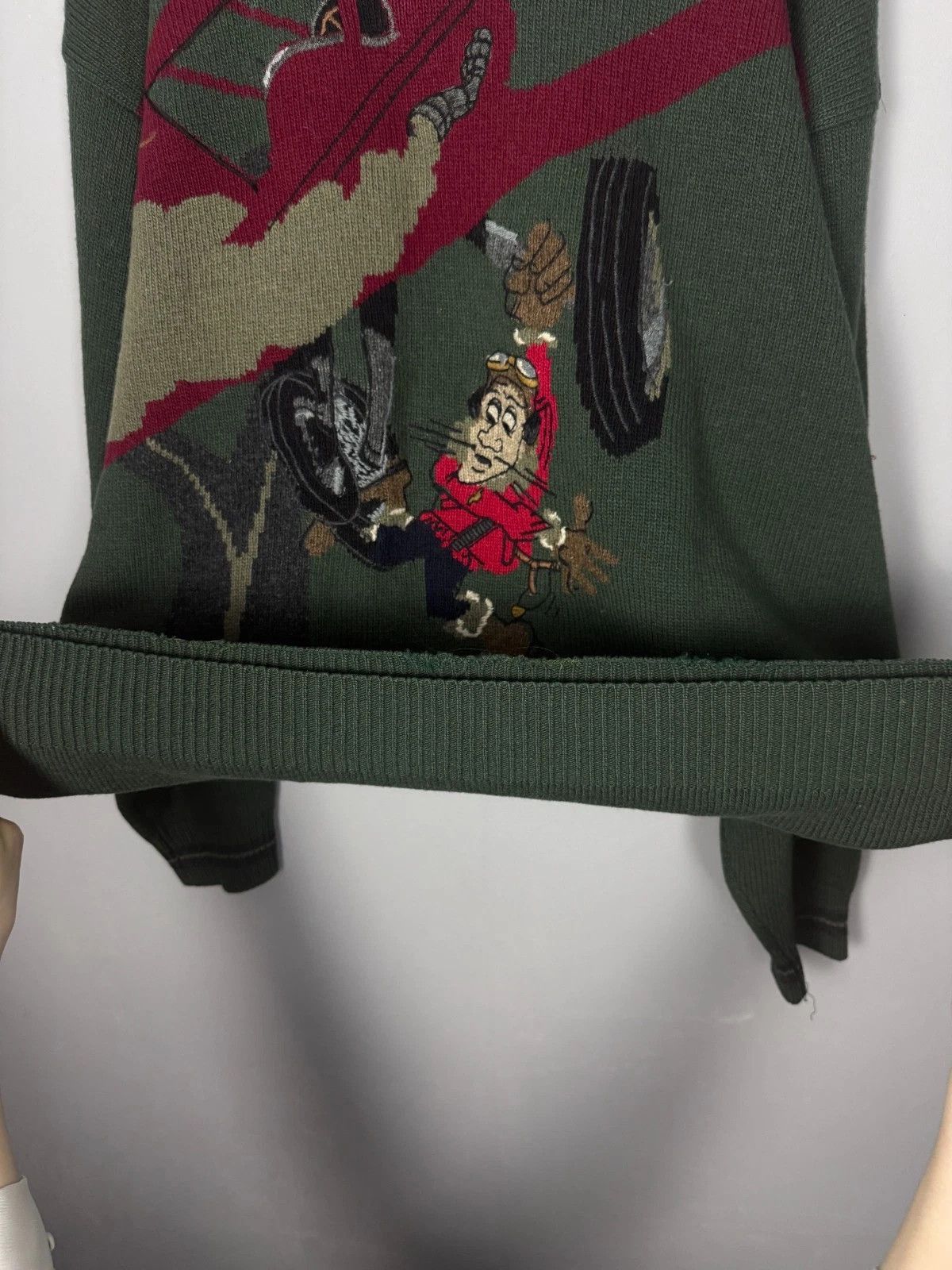 Iceberg Iceberg Vintage Red Barron in Trouble Pullover Sweater Size US XL / EU 56 / 4 - 6 Thumbnail