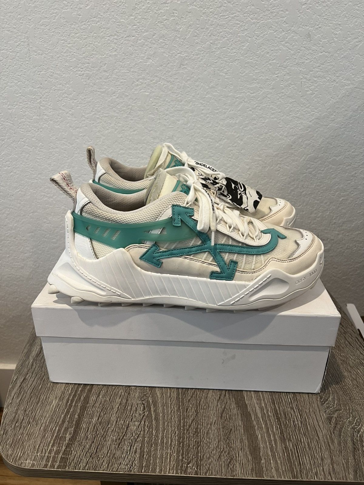 Off-White Odsy-1000 White/Green