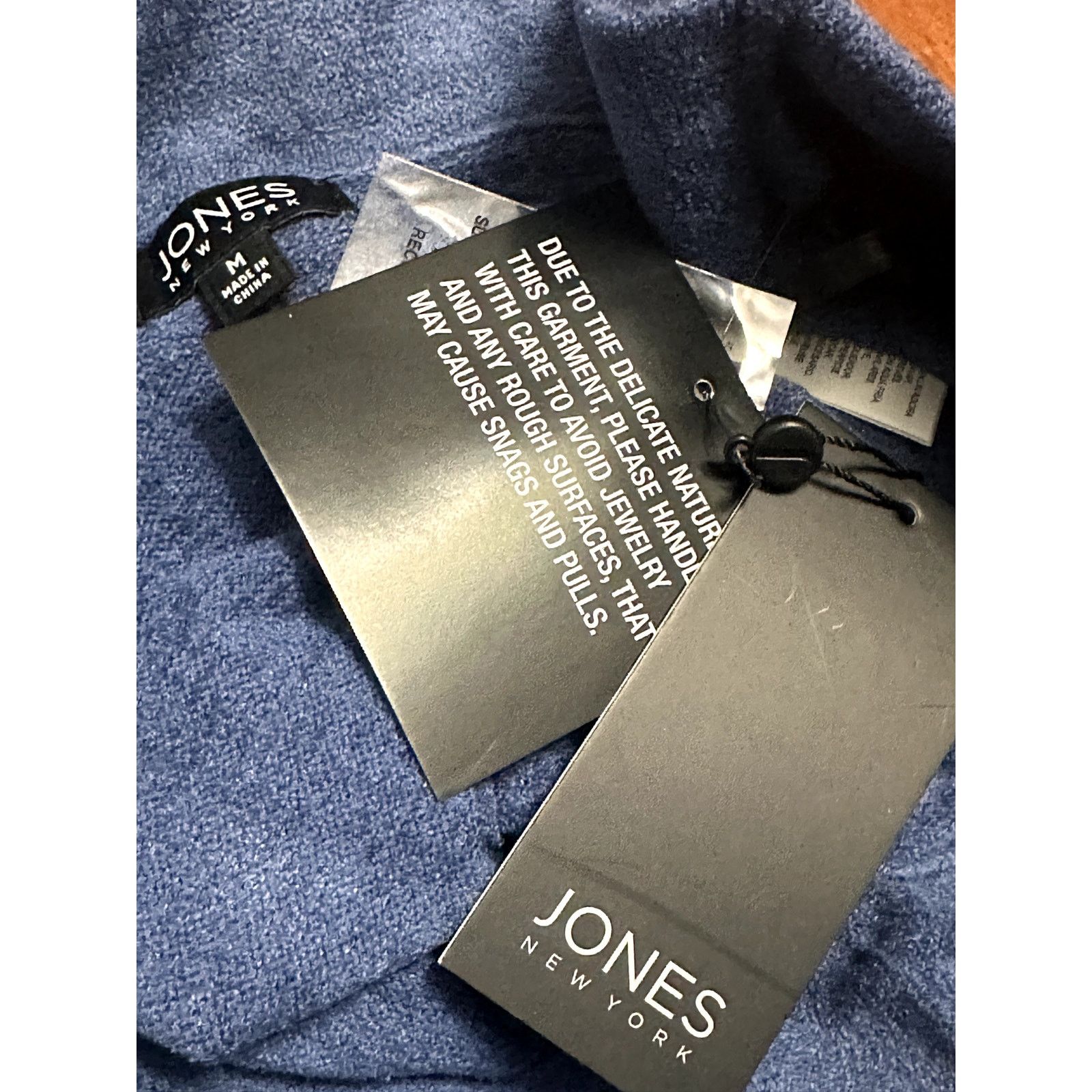 Jones New York Jones New York Leggings Soft Terry Cloth Blue Medium NWT Size 31" - 7 Thumbnail