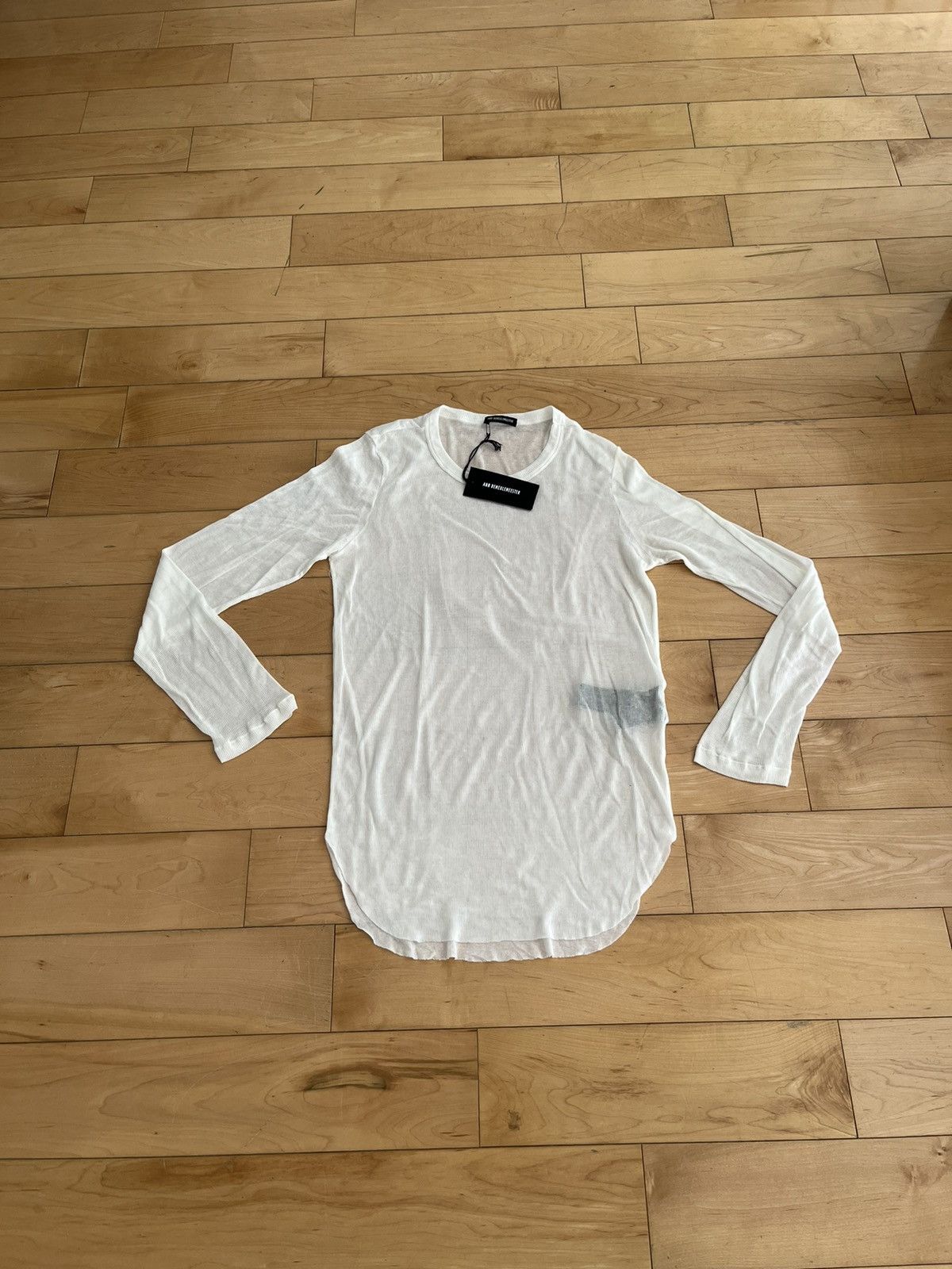 image of NWT - Ann Demeulemeester See Through Long Sleeve Ttop in White, Women's (Size Medium)